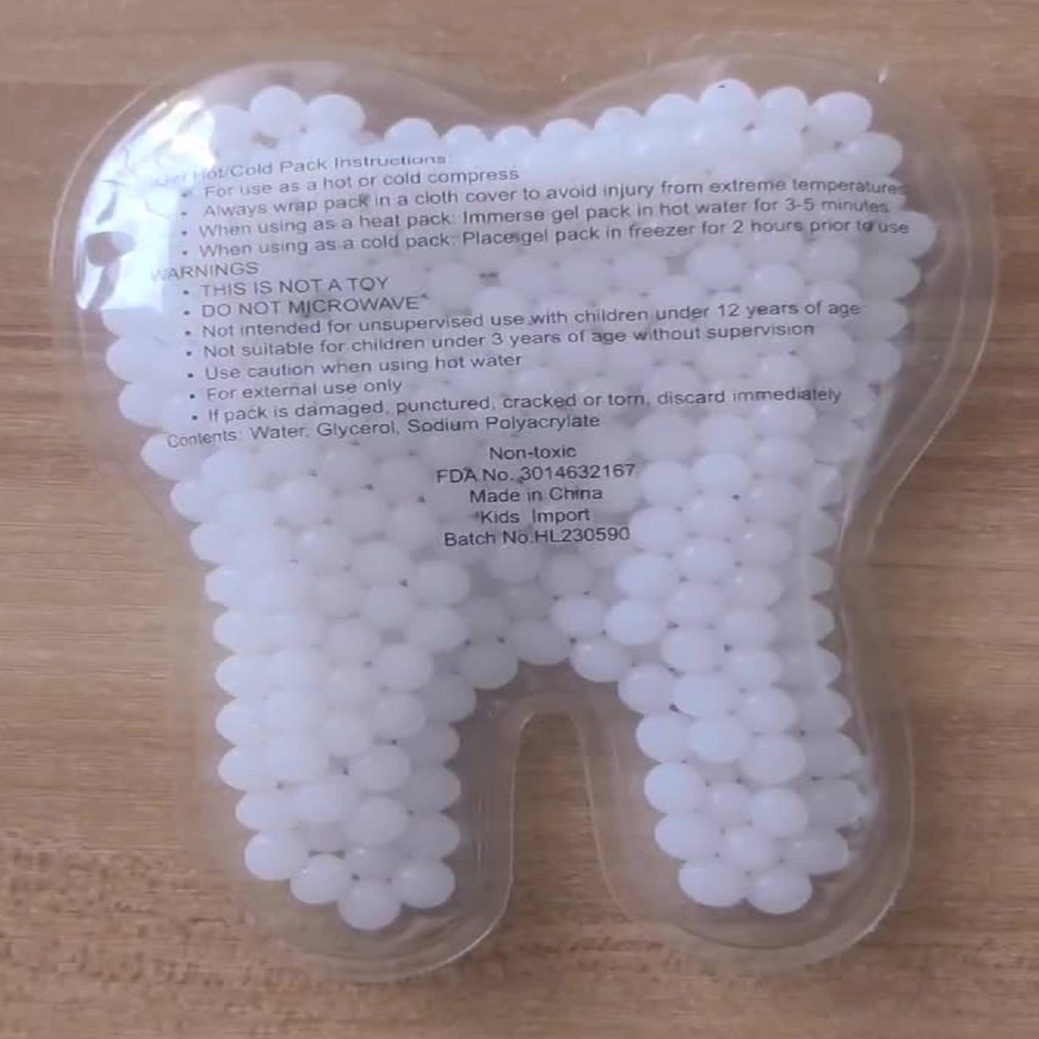 Custom Tooth-Type Dual-Purpose Bag for Cold and Hot Compress - Image 5