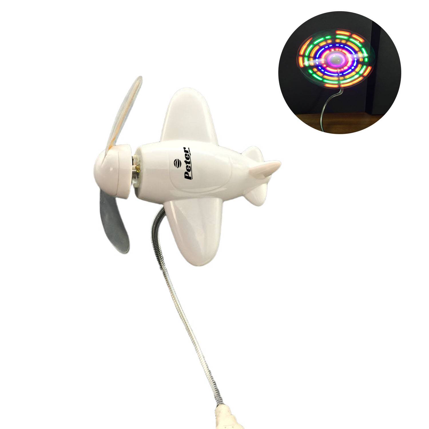 Fun LED Display USB Fan - Flexible & Portable