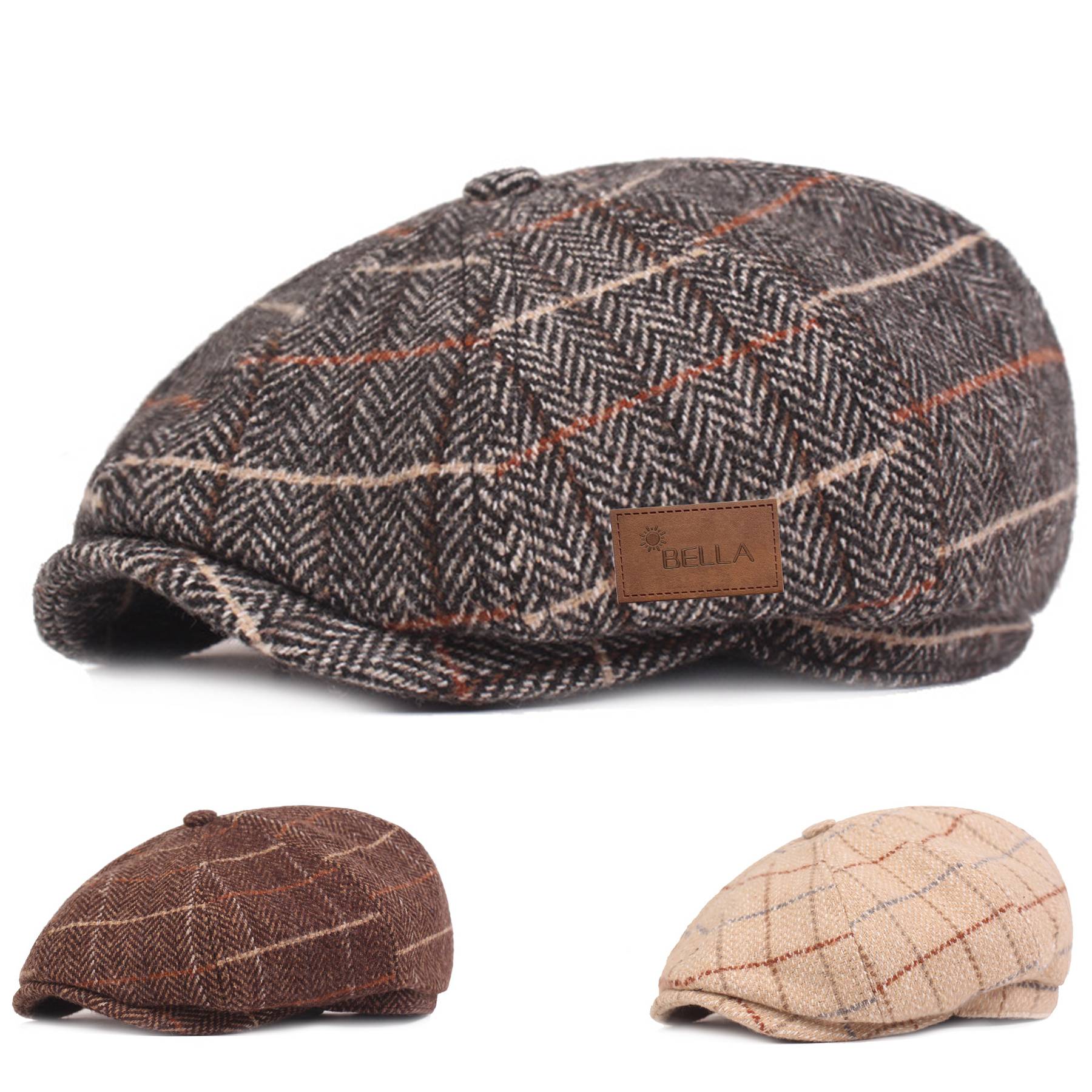 Men’s Classic Newsboy Gatsby Hat Blend Wool