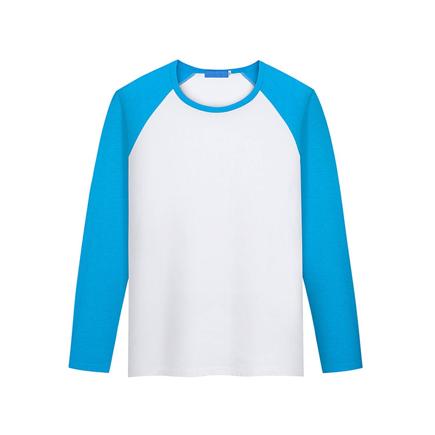 Modal Long Sleeve Colorblock Crew Neck Shirt - Image 7
