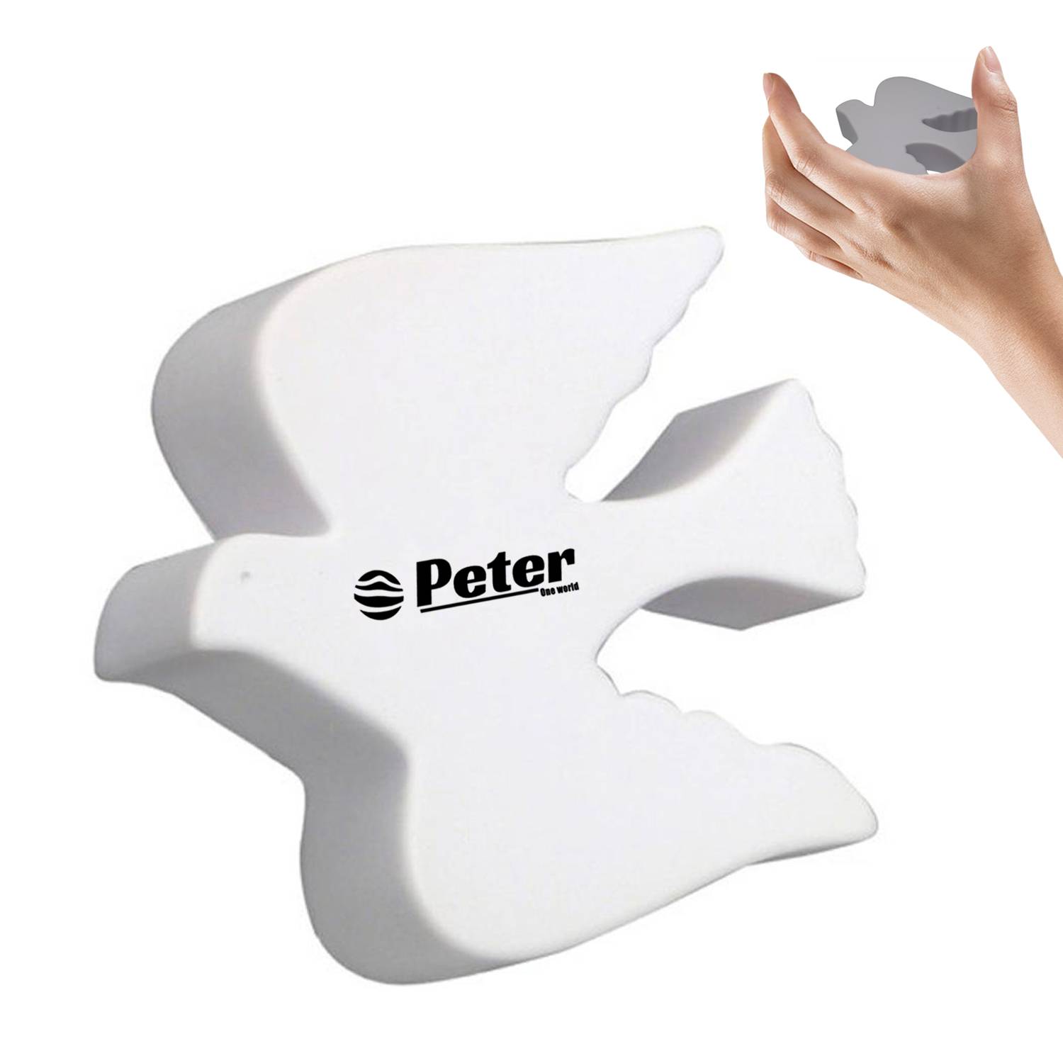 Dove Shaped Soft PU Stress Reliever
