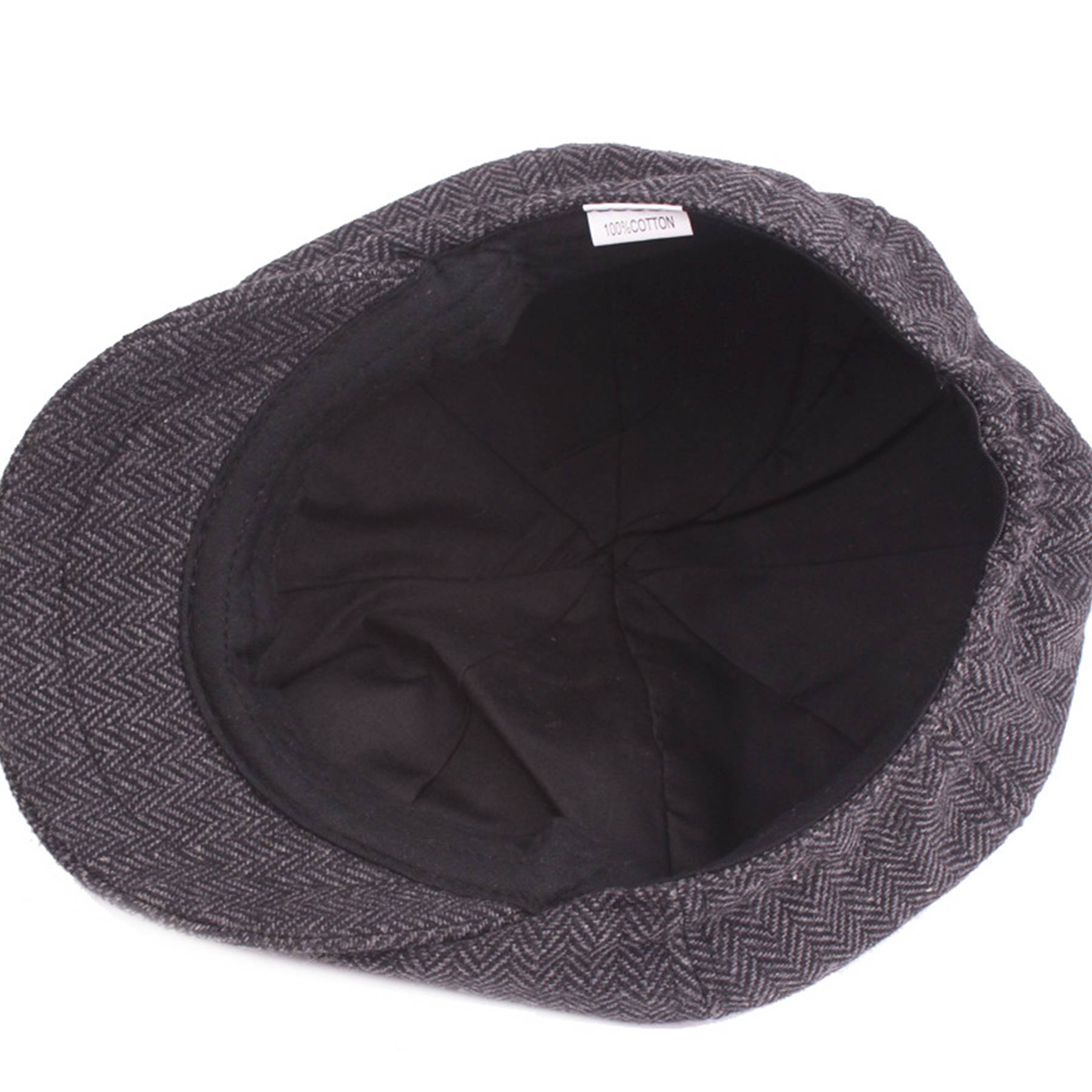 Cotton Flat Beret Cap Adjustable Size - Image 5