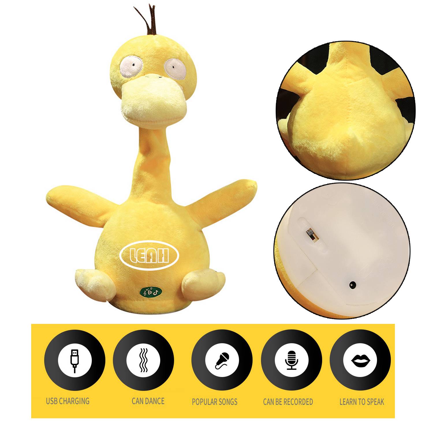 Talking Duck Plush Toys Repeat What You Say .