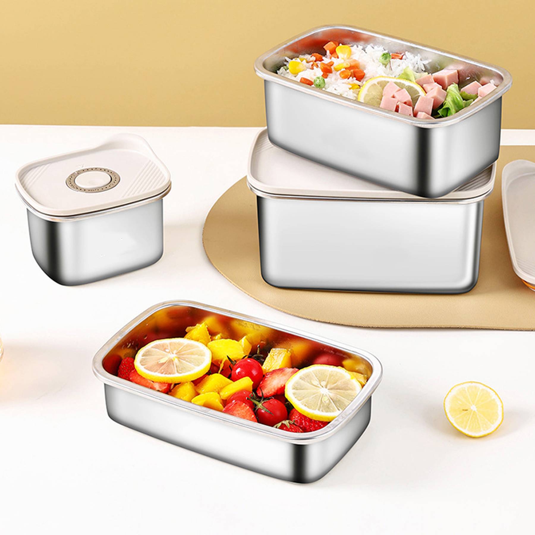 Large Stainless Steel Bento Box - Image 5