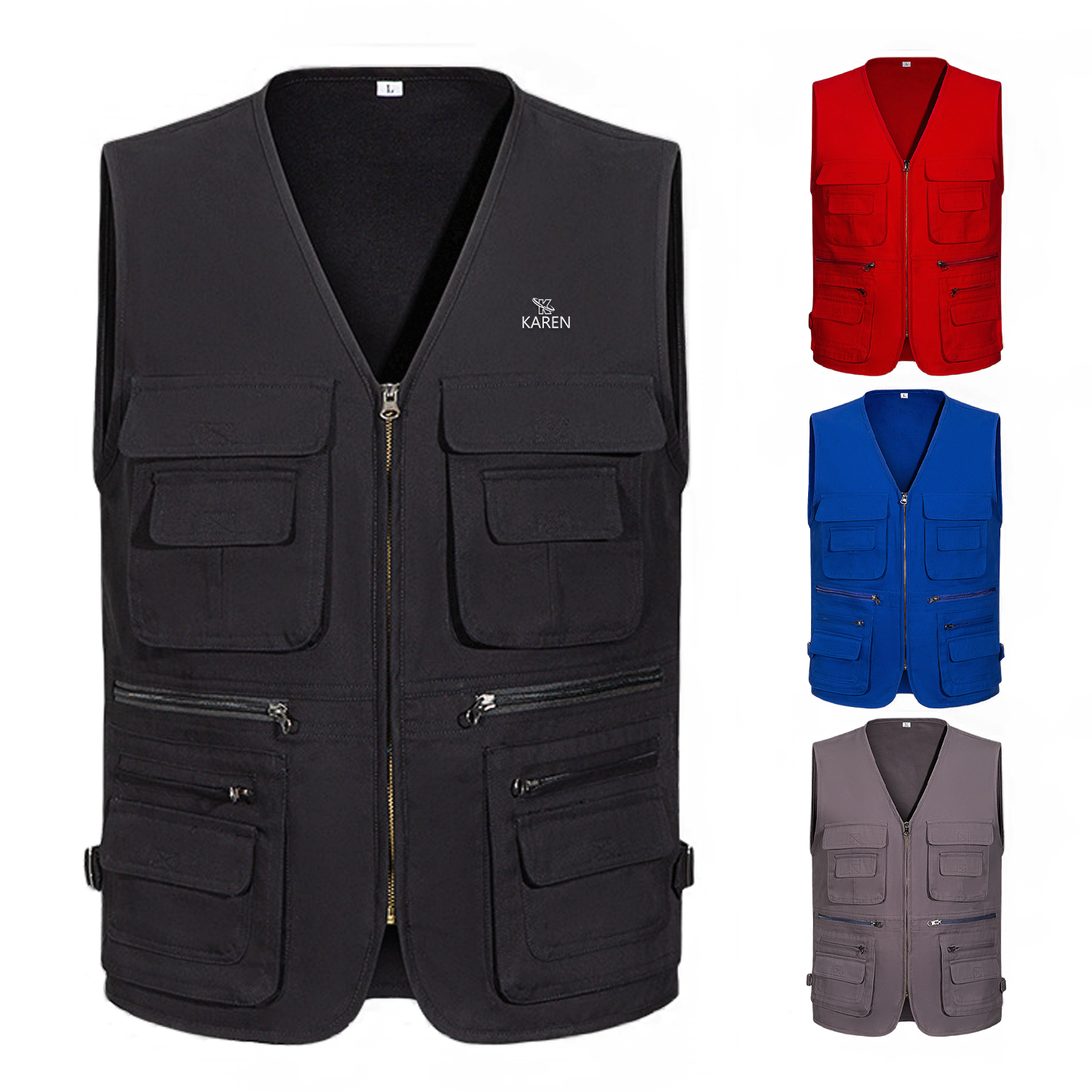 Cotton Multi Pocket Vest