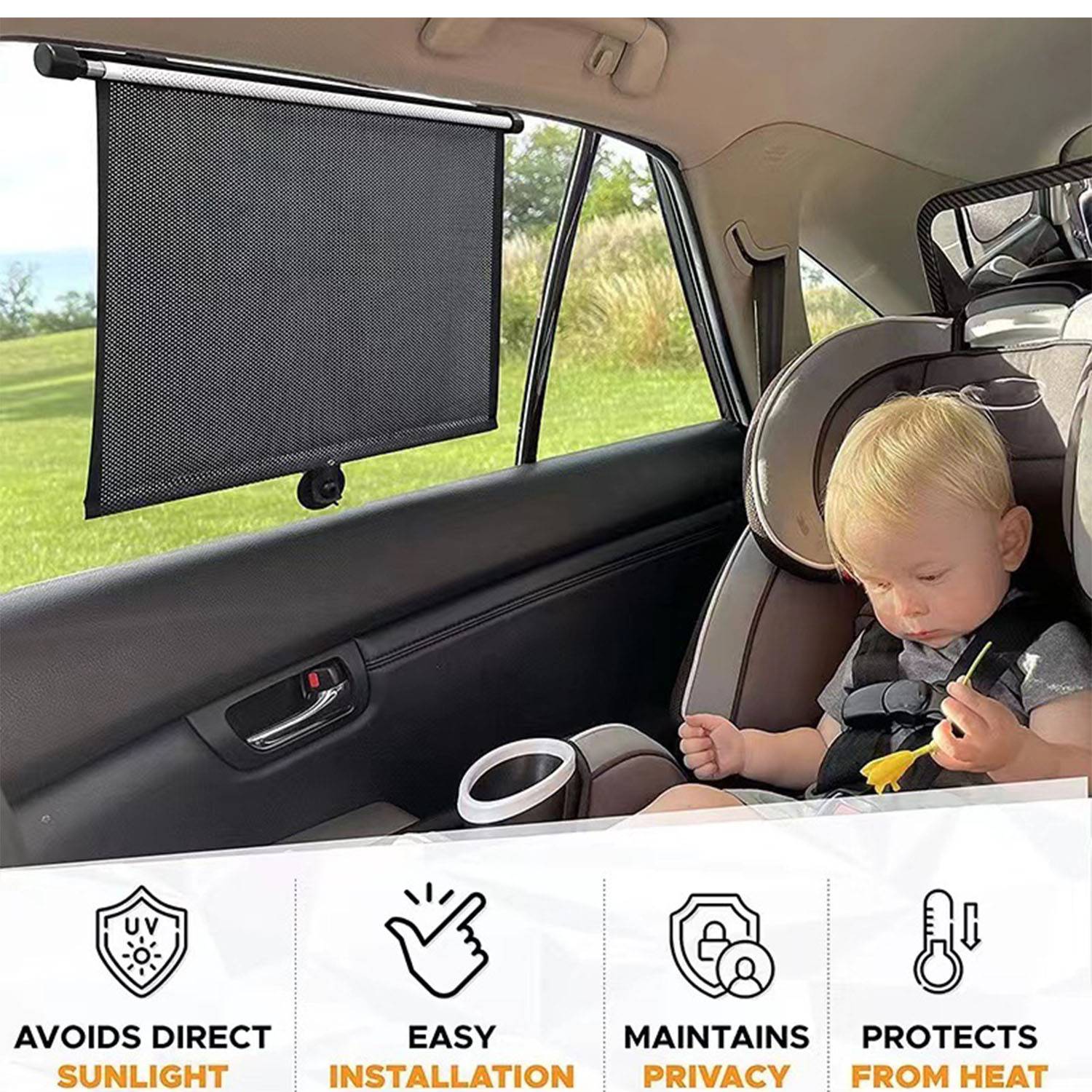 Sun Shade for Car Window Effectively Block UV Rays - Image 6