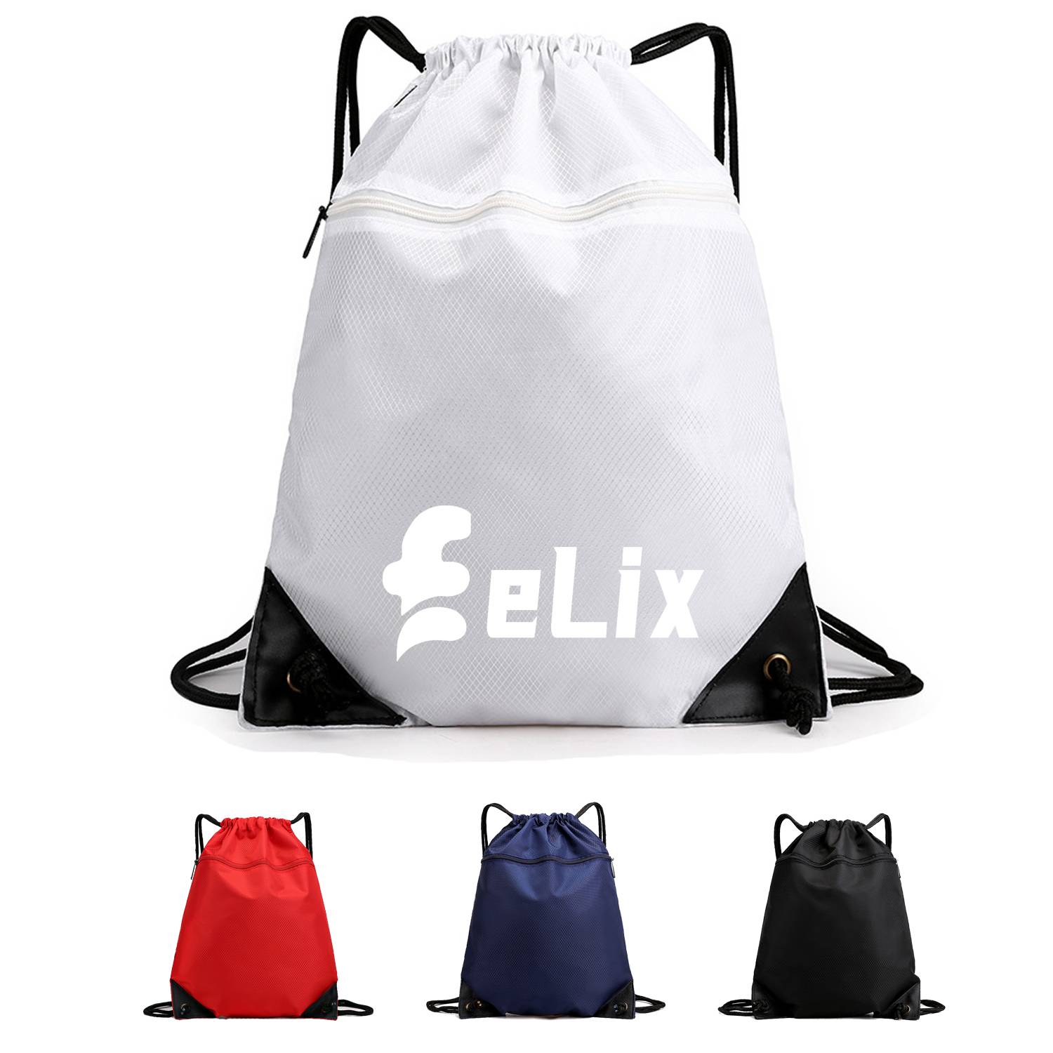 Oxford Cloth Drawstring Backpack