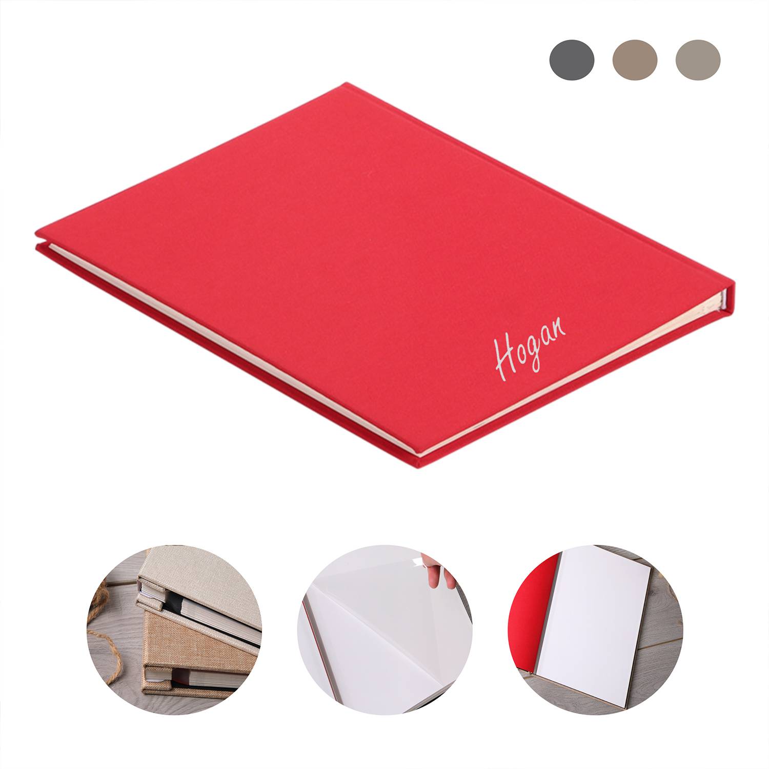 Simple Linen Self-Adhesive Film Album