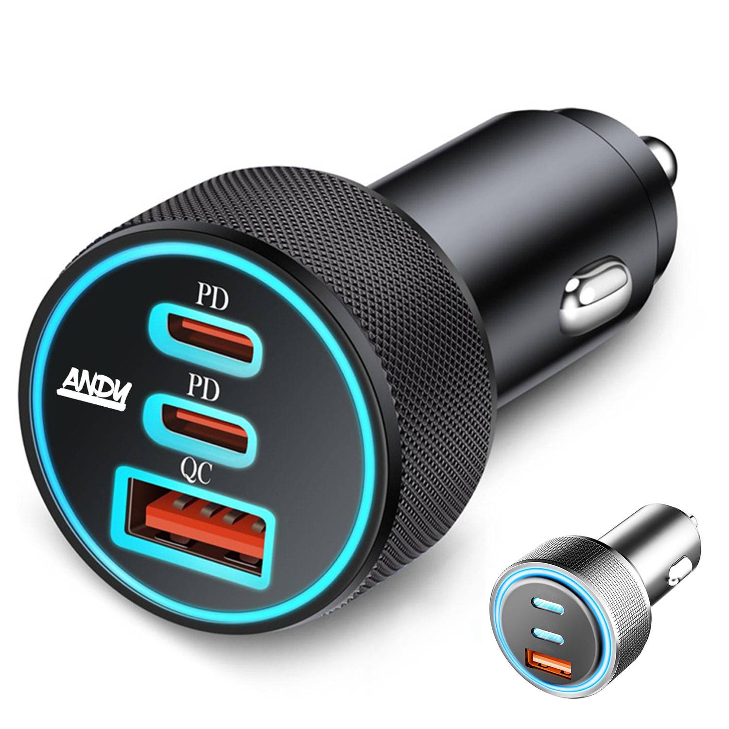 3-Port Ultra-Fast Car Charger