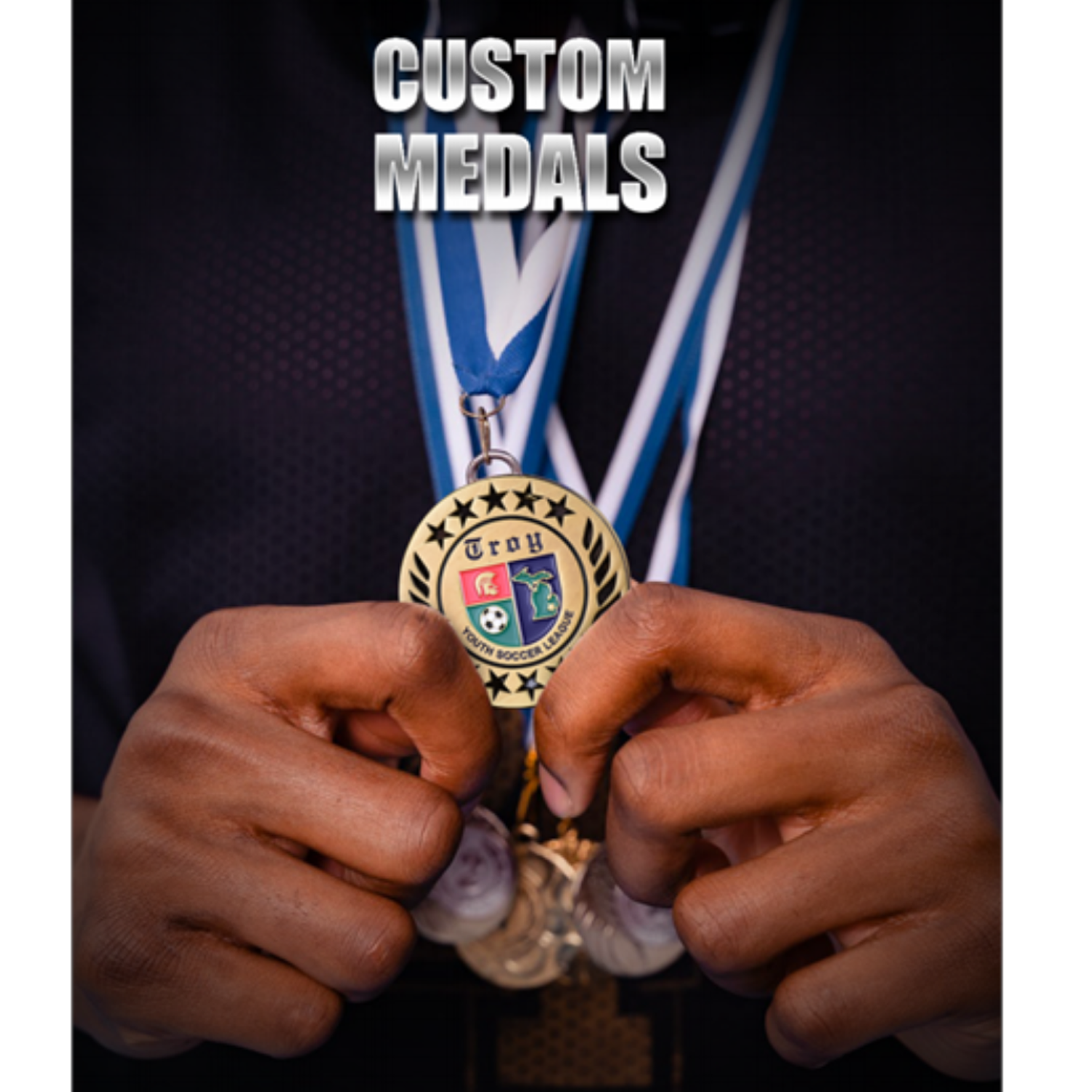 Custom Fashion Logo Antique Gold Copper Sports Team Medals - Image 7