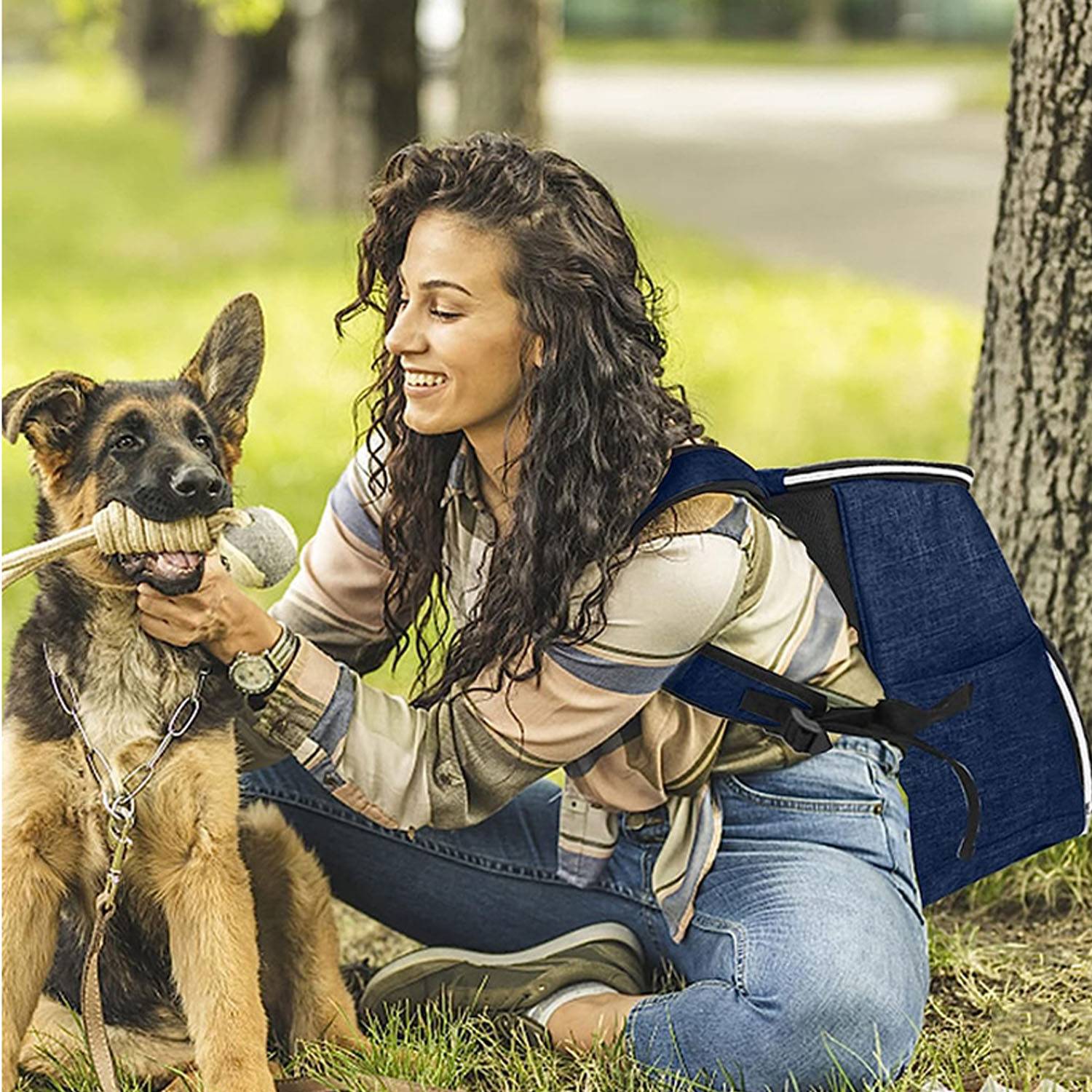 Outdoor Backpack Cat Food And Dog Food Collection Bag - Image 5