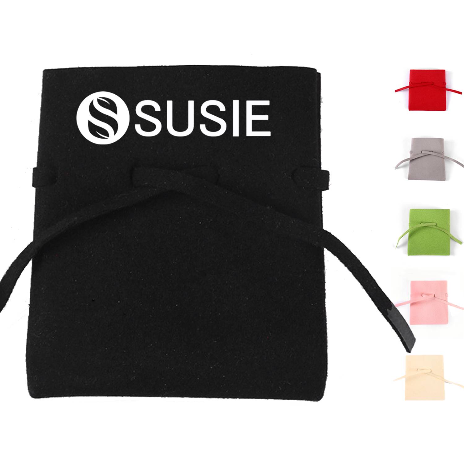 Microfiber Velvet Jewelry Drawstring Pouch