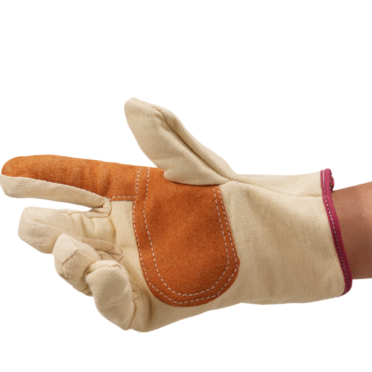 Double Layer Thickening Canvas Gloves - Image 4
