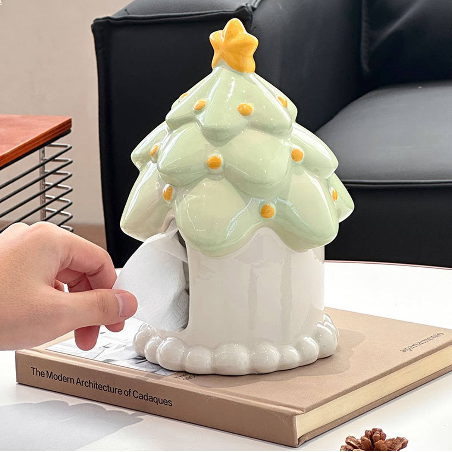 Treehouse Ceramic Tissue Box - Image 5