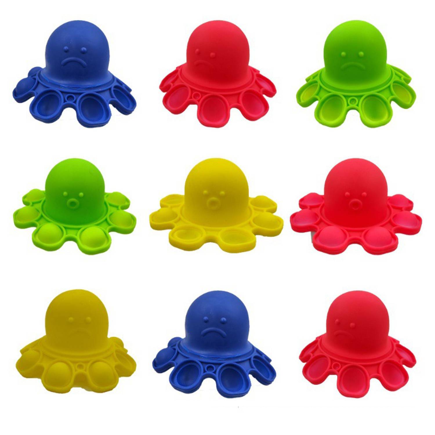 Silicone Double Sided Flip Octopus Fidget Toy - Image 6