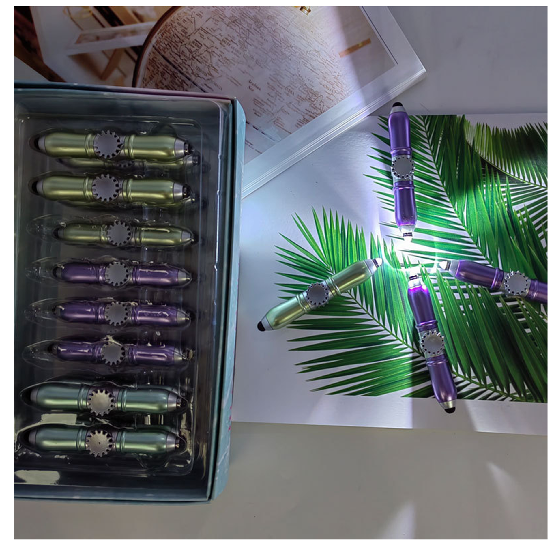 Beautiful AND USFUL LED Fidget Spinner Touch Pen - Image 6