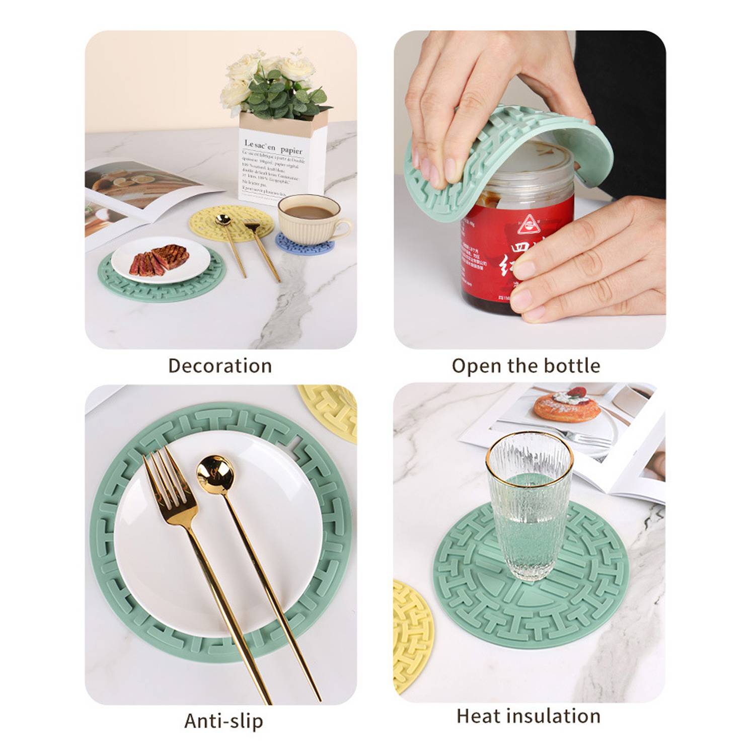 PVC Round Non Slip Placemat - Image 8