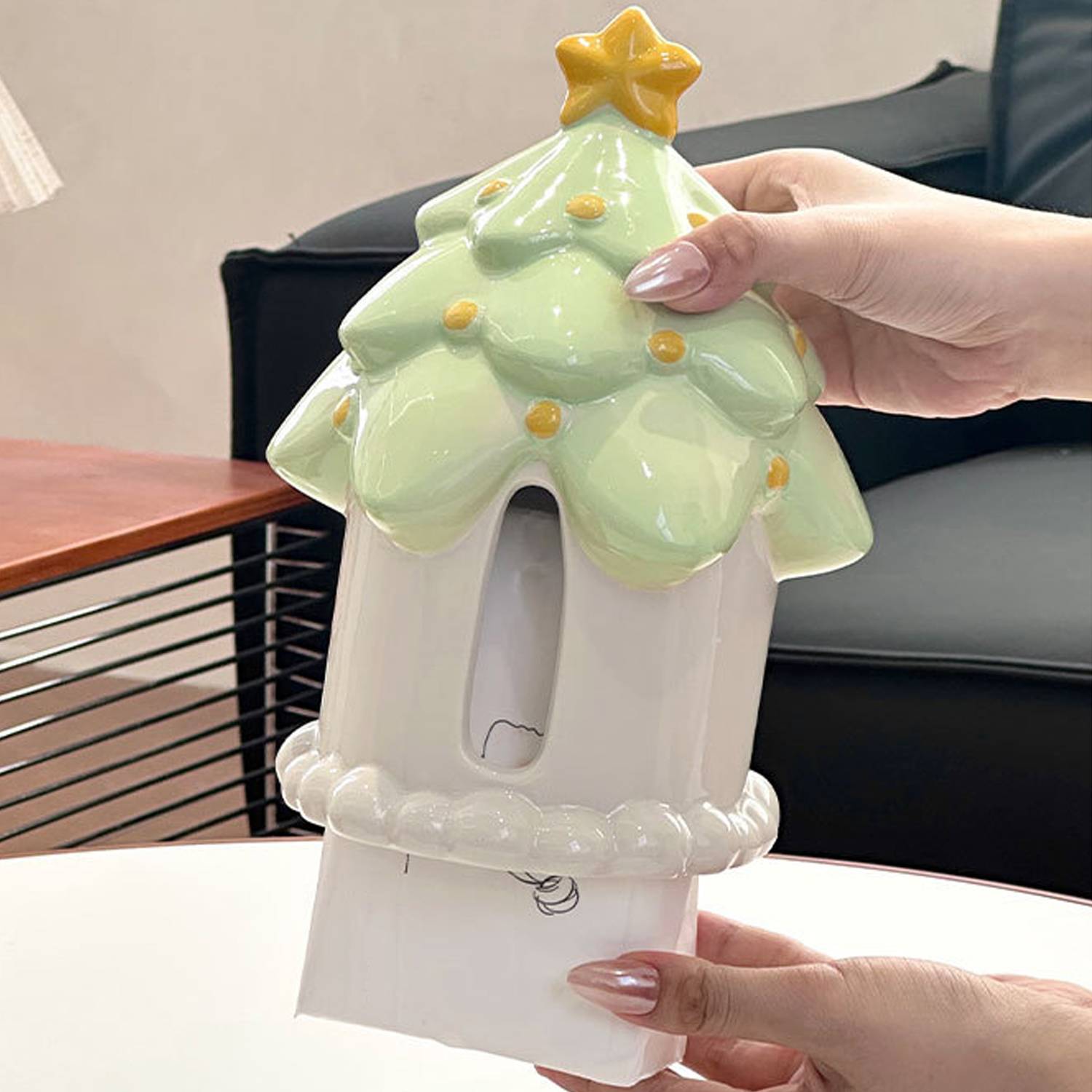 Treehouse Ceramic Tissue Box - Image 6