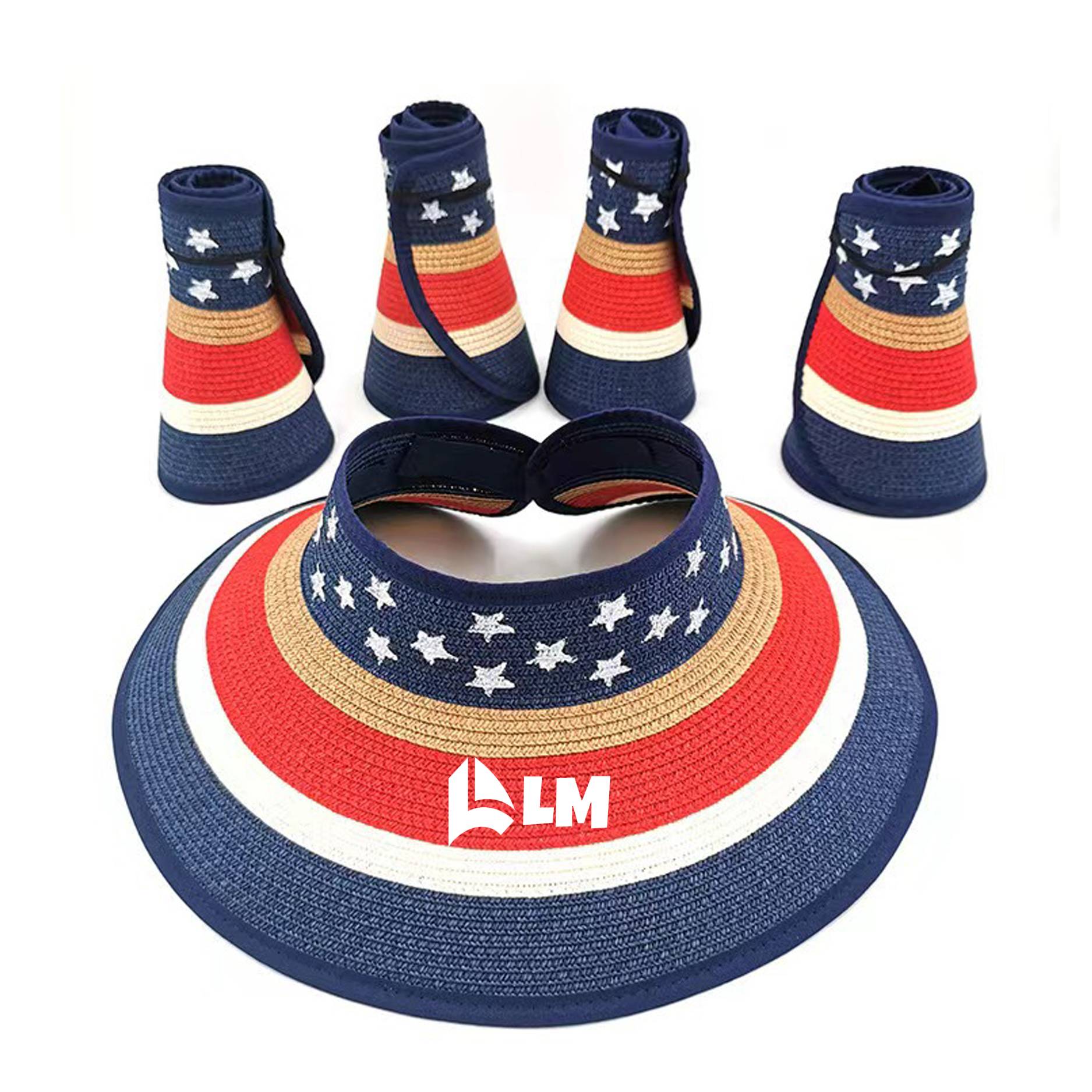 Sun Visors Foldable Straw Hat