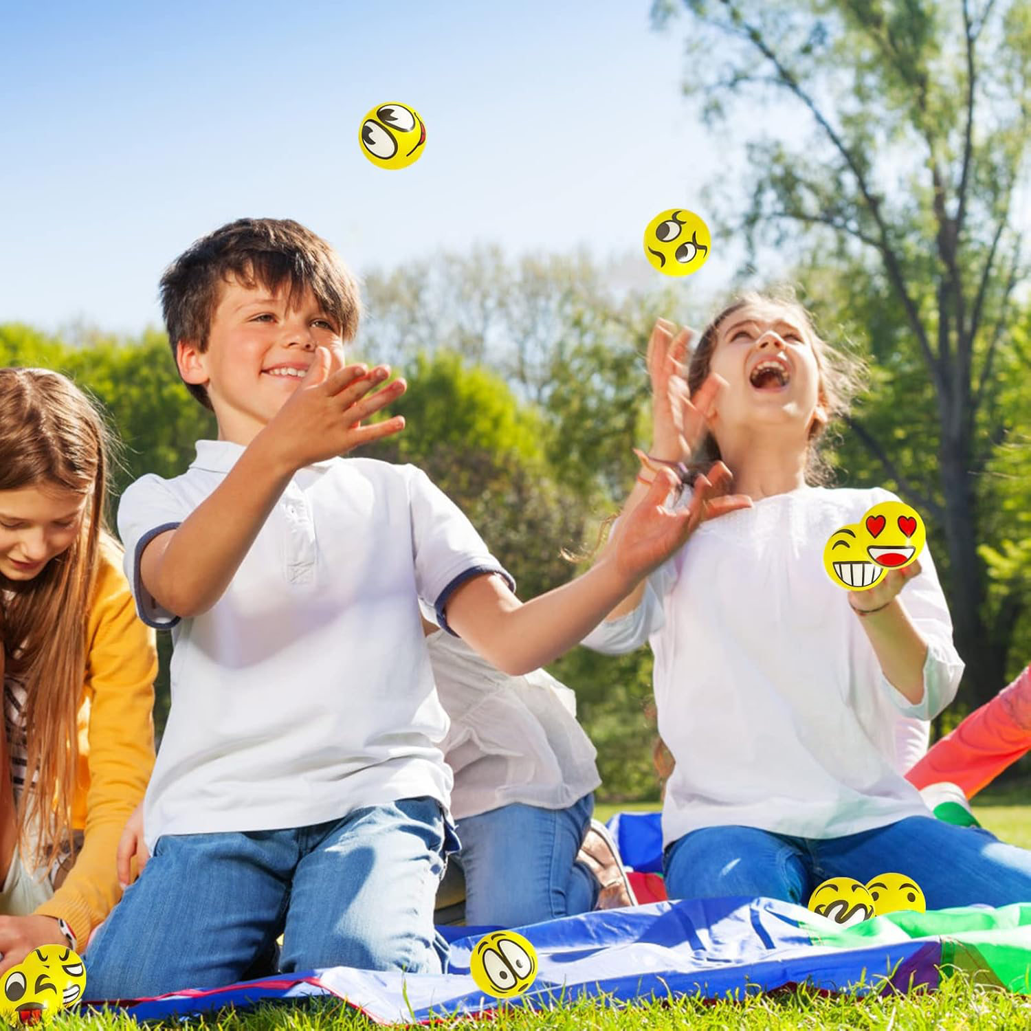 Children's PU Soft Emoji Stress Relief Squeeze Ball - Image 8