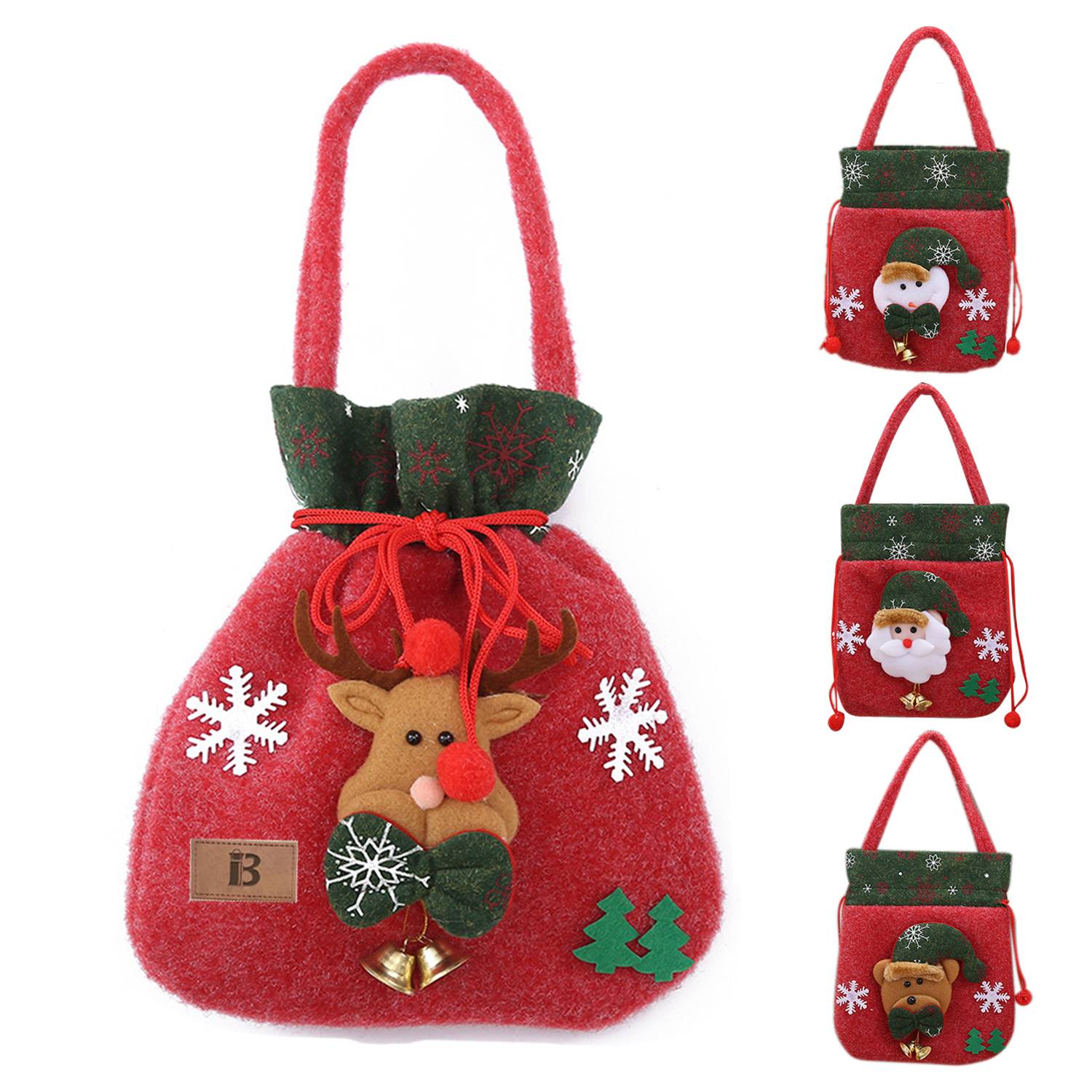 Velvet Christmas Candy Bag