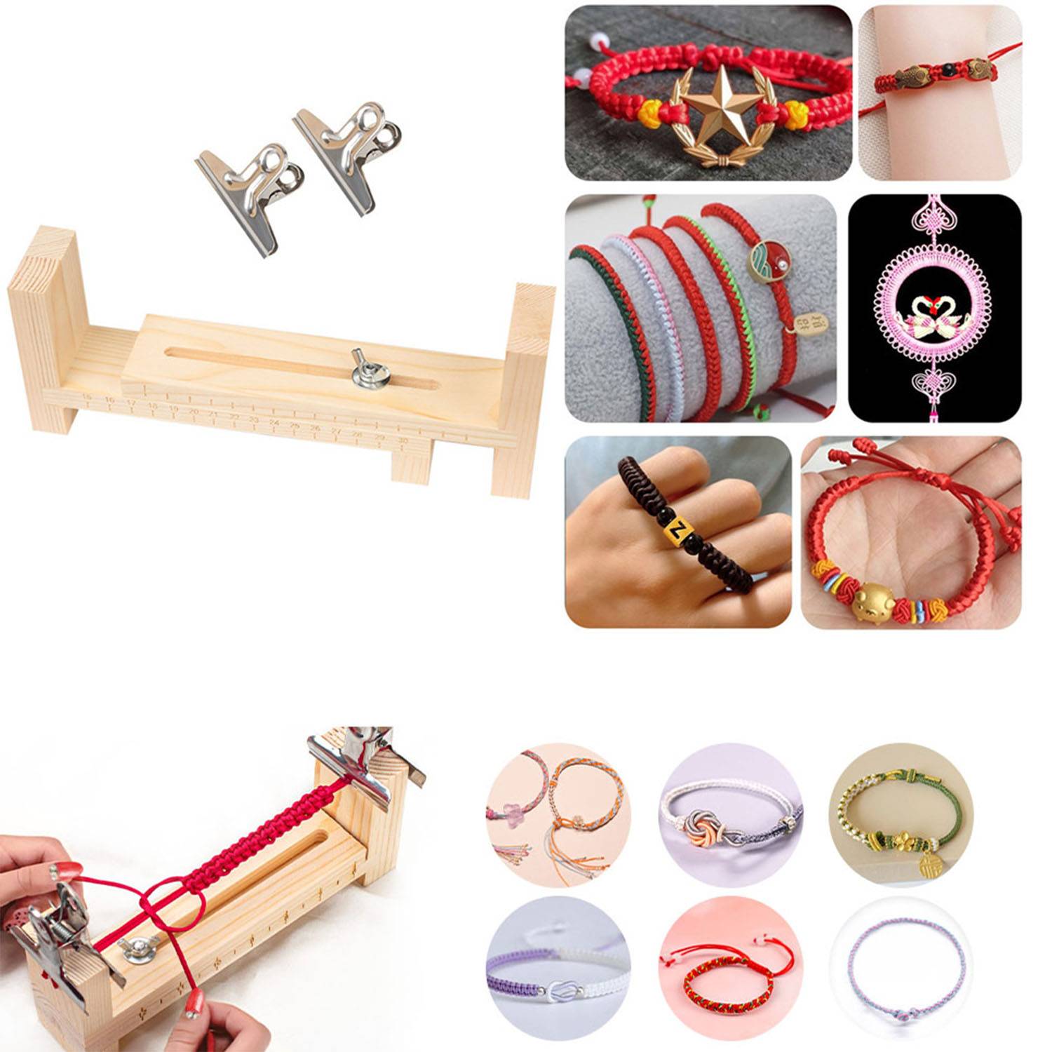 Wooden Frame Bracelet Maker Jig - Image 4