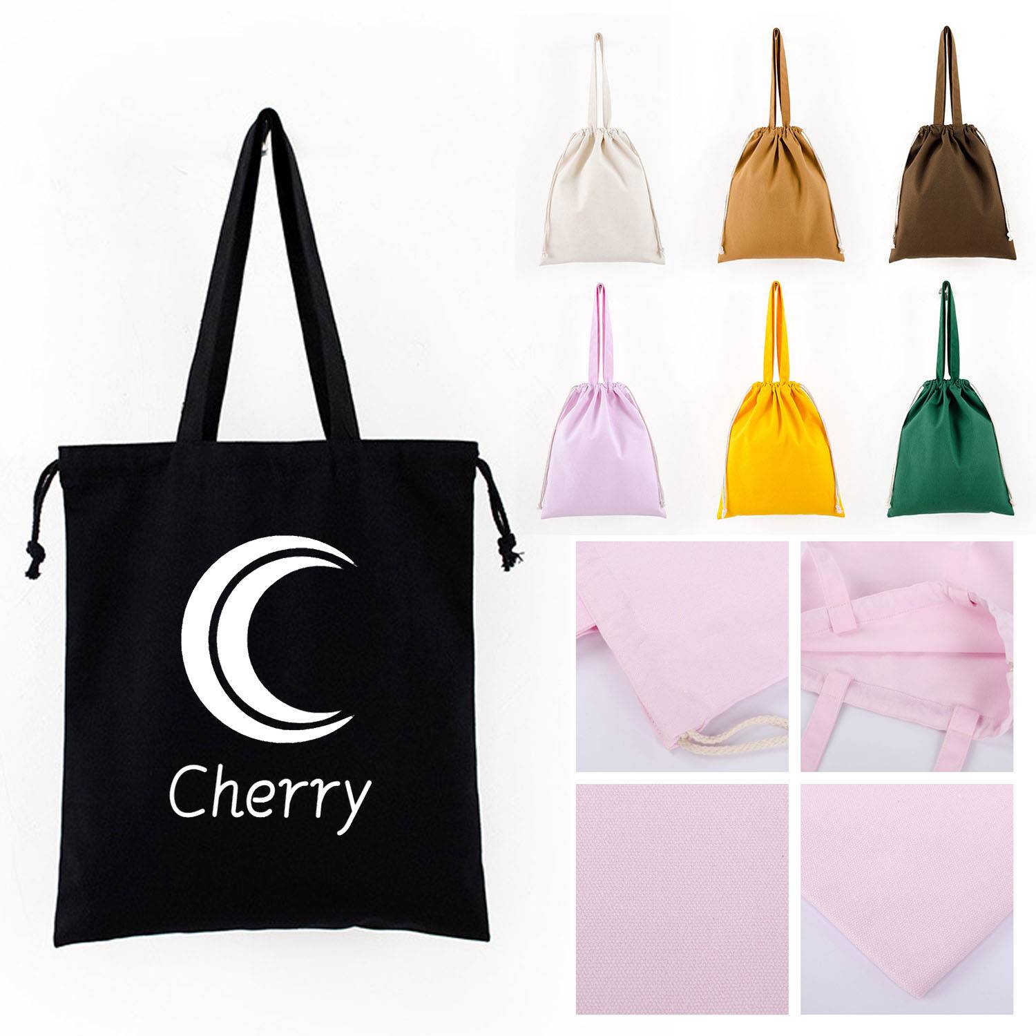 Drawstring Tote Bag