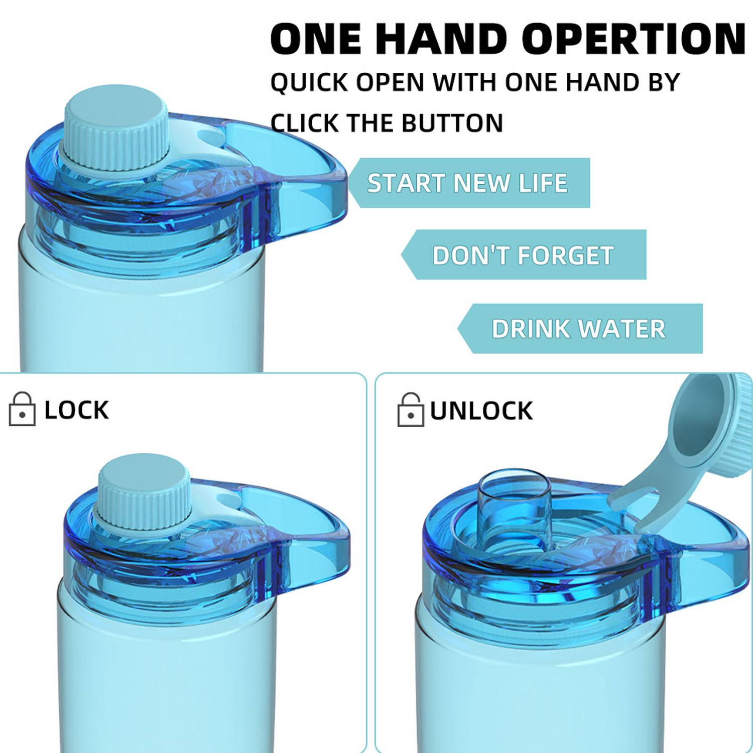 22oz Sports Shaker Bottle - Image 4