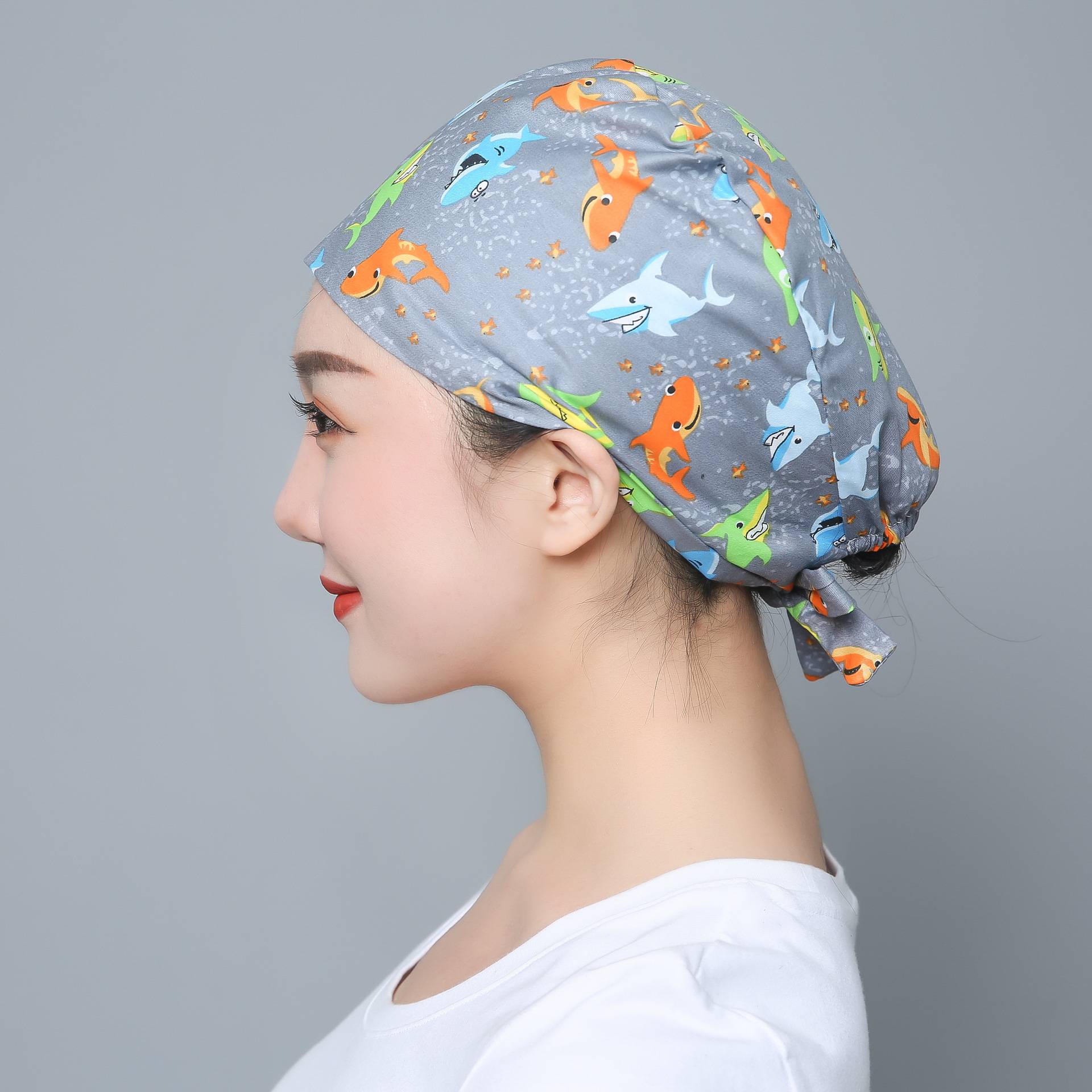 Cotton Kitchen Oil Resistant Cap - Image 4