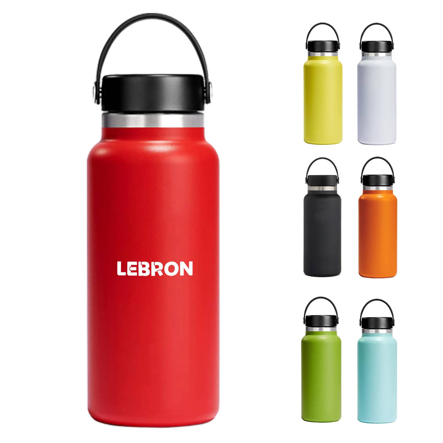 32 Oz Standard Mouth Stainless Steel Bottle with Flex Cap
