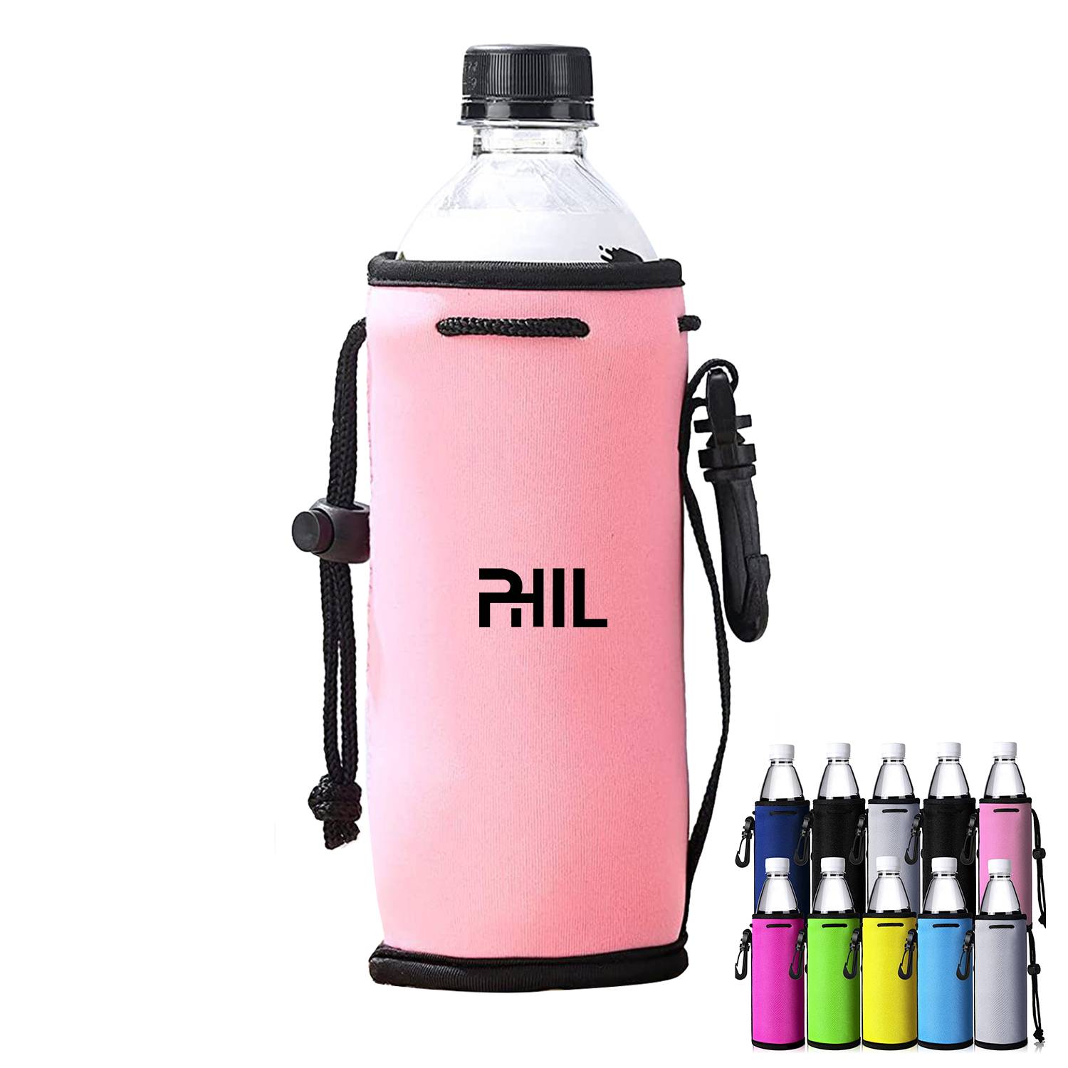 Custom Drawstring Neoprene Water Bottle Insulators