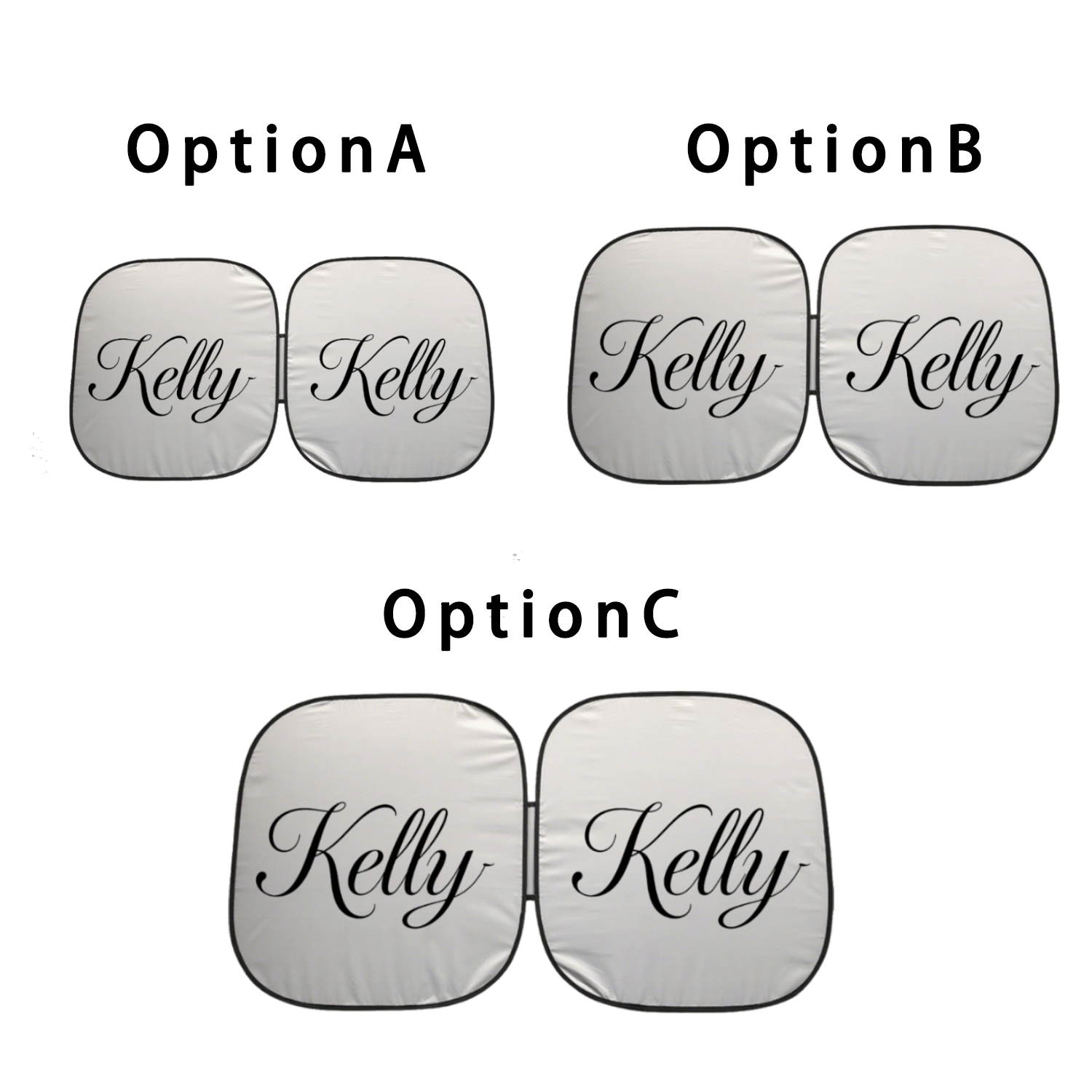 Foldable Square UV Protection Car Front Sun Shade