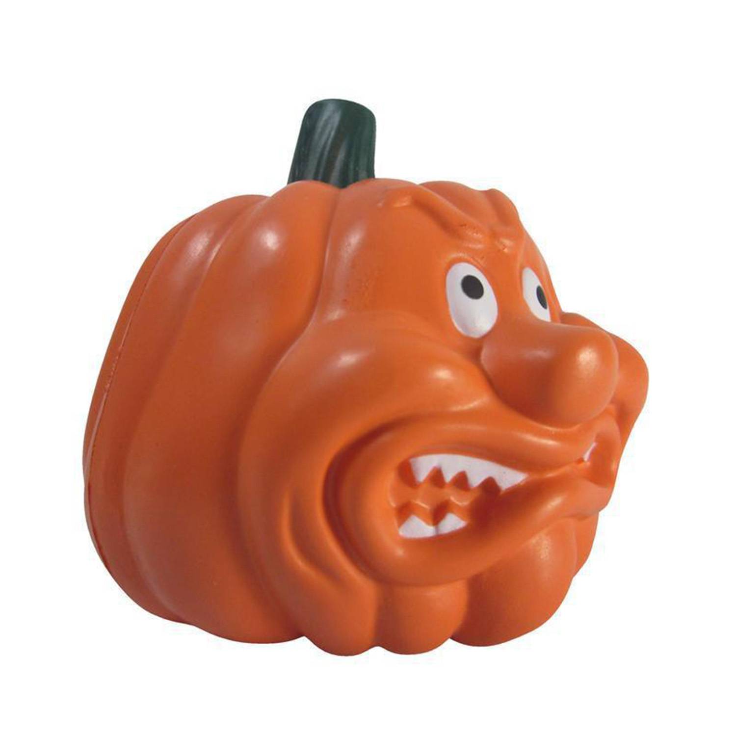 High Rebound PU Foam Angry Pumpkin Stress Reliever - Image 3