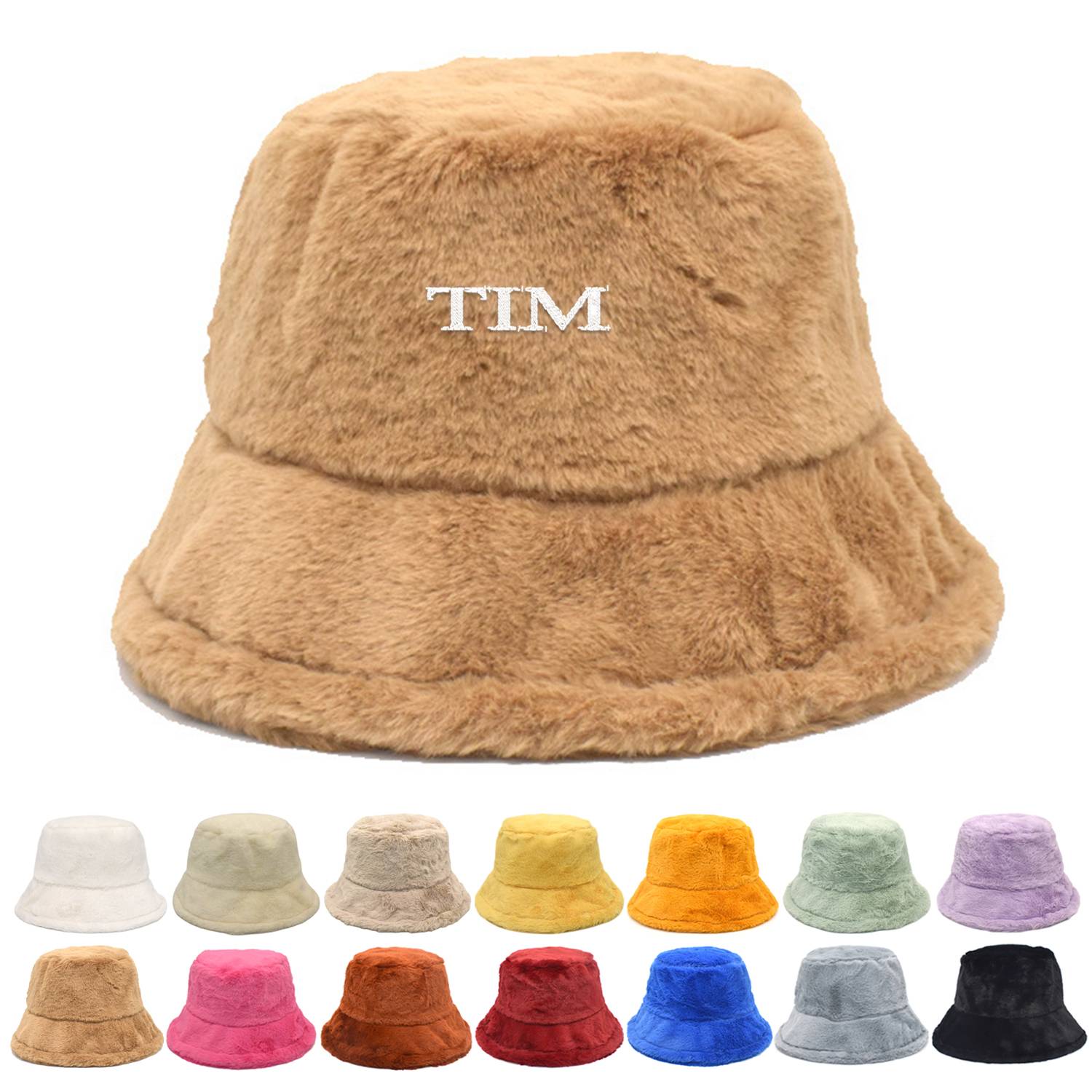 Fuzzy bucket hat