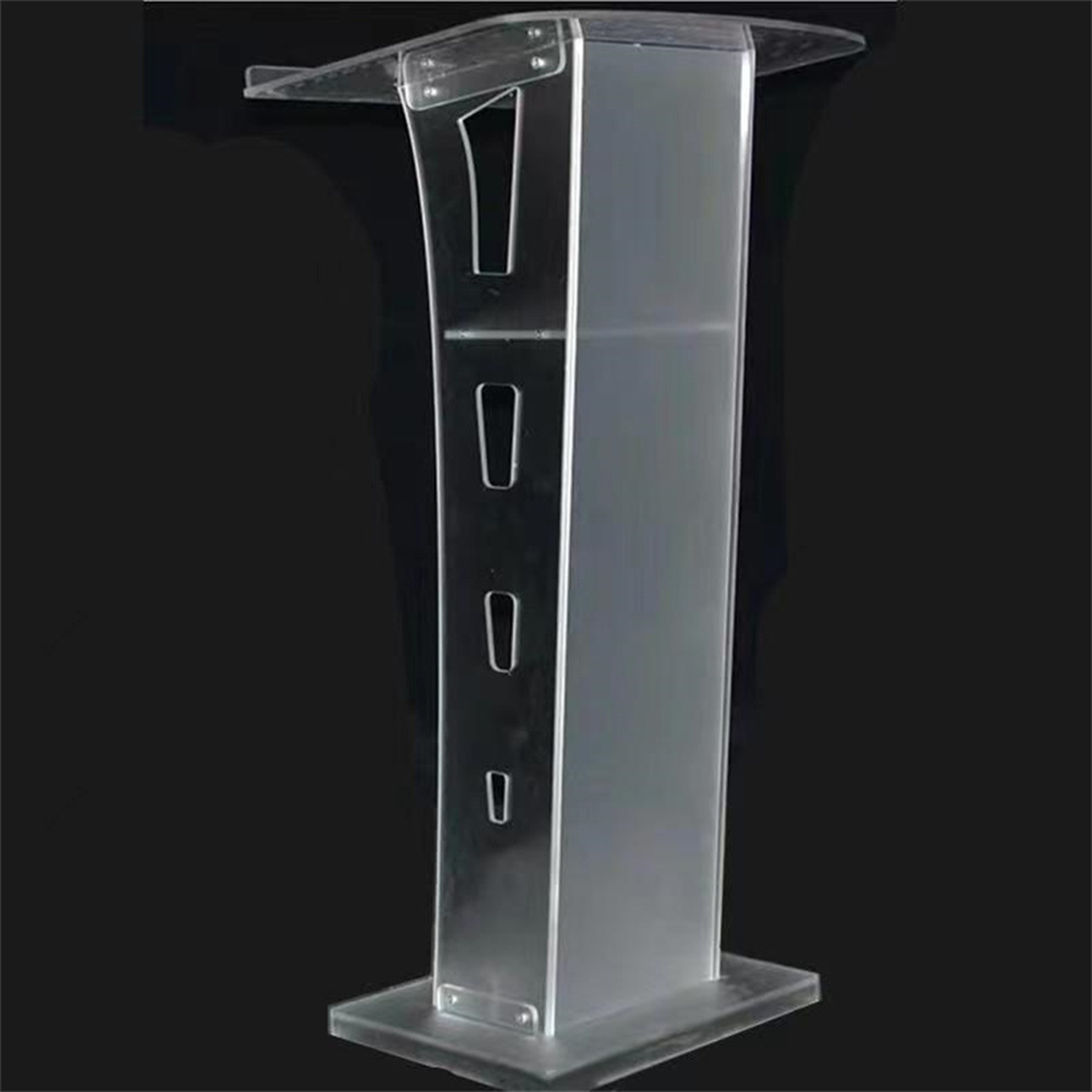 Clear Portable Acrylic Podium - Image 5