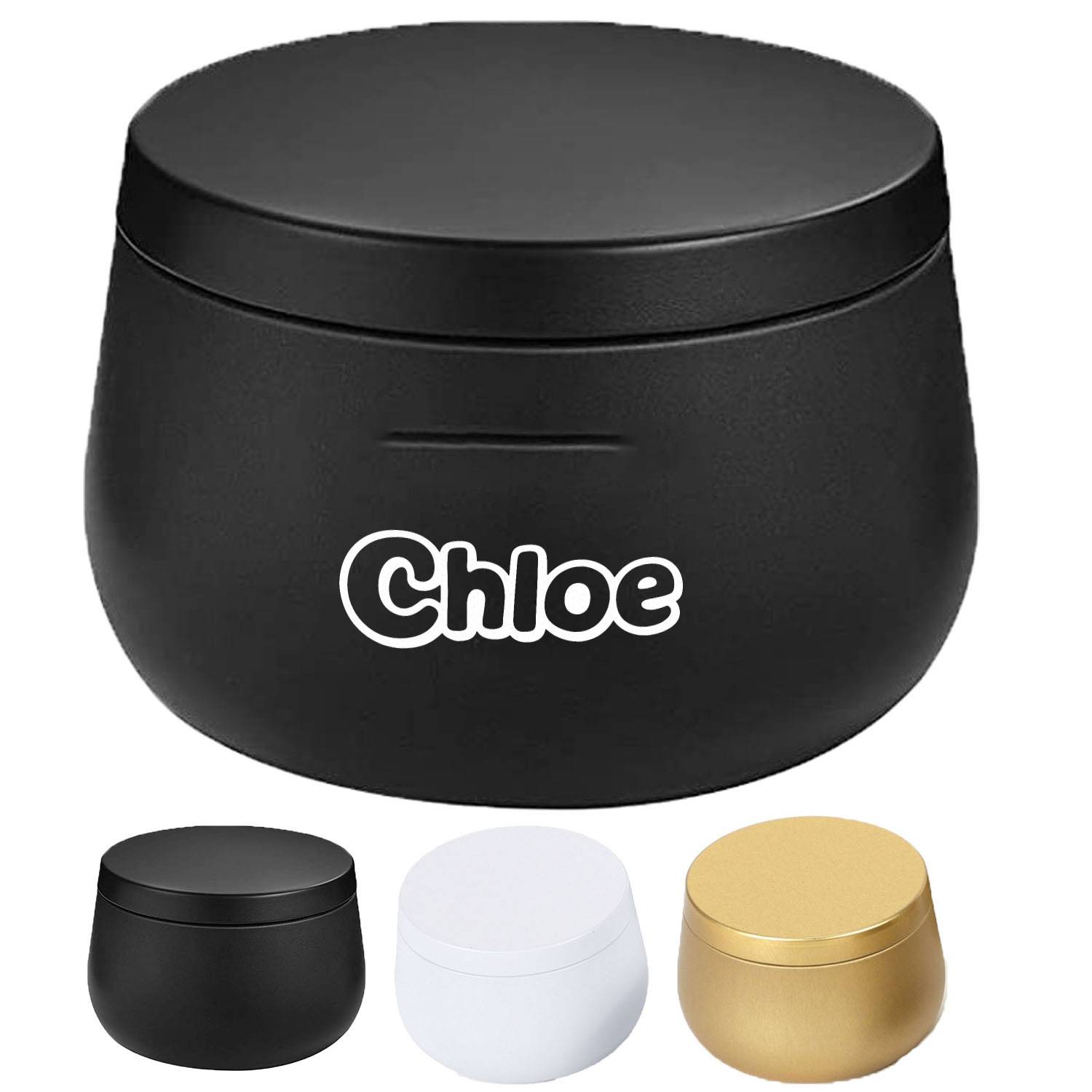 4oz Metal Candle Tins w/ Lids