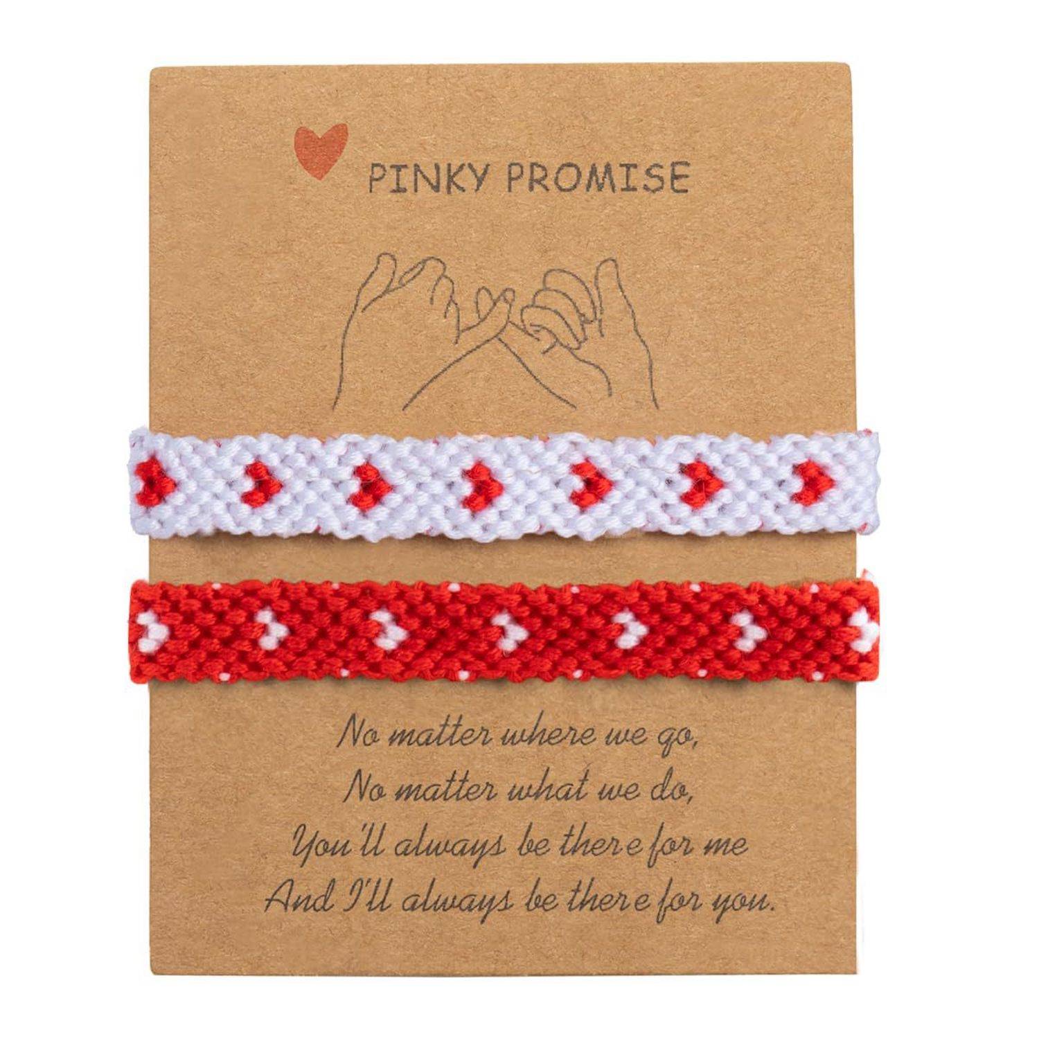 Handmade Woven Heart Friendship Bracelet - Image 5