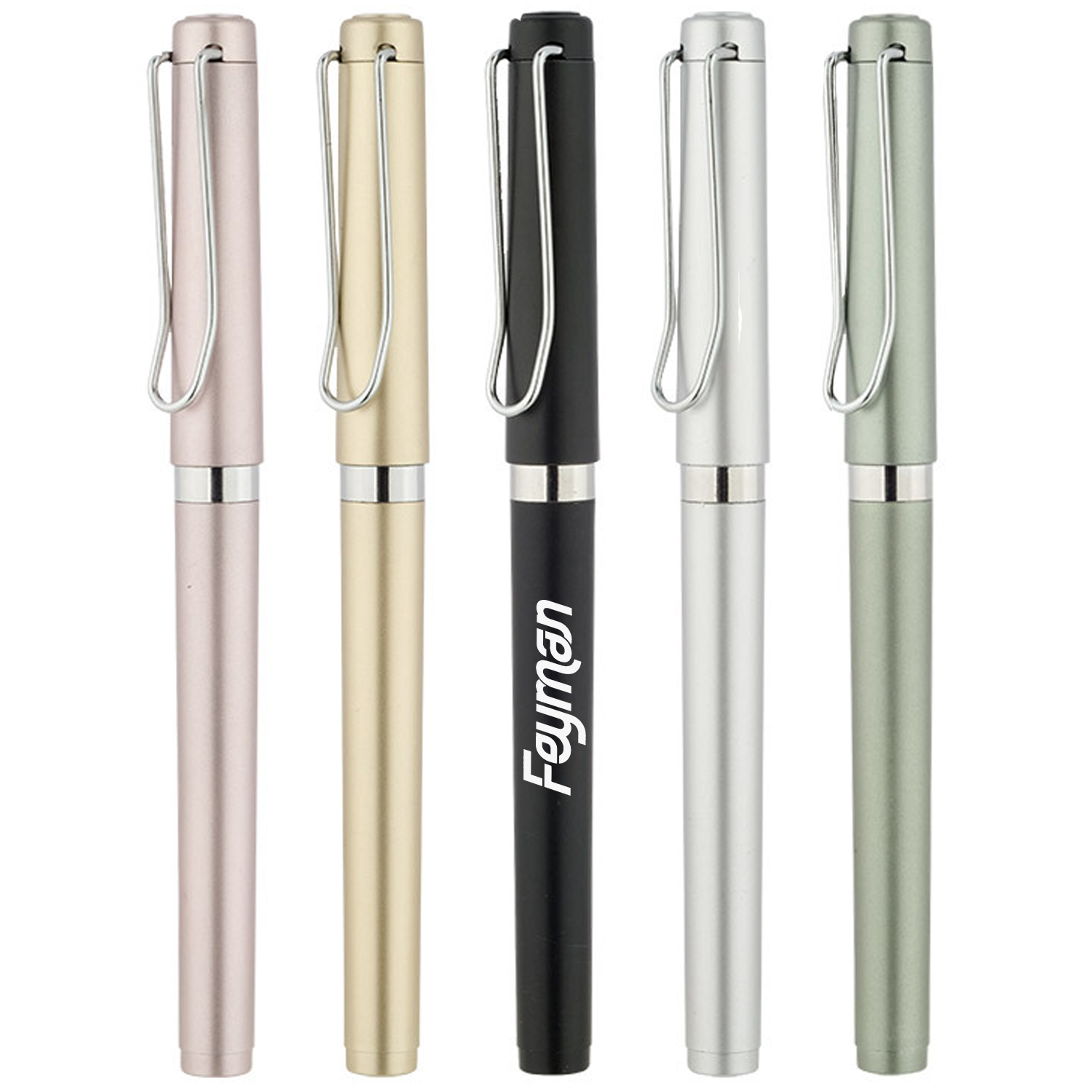 Cap Action Plastic Business Ballpoint Pens