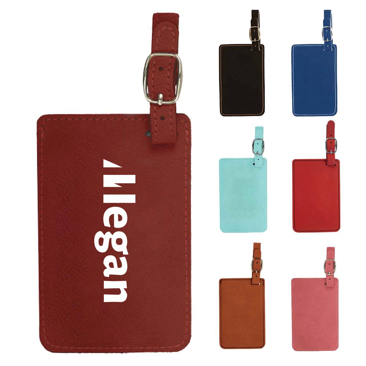 Fashionable And Minimalist Leather Luggage Tag