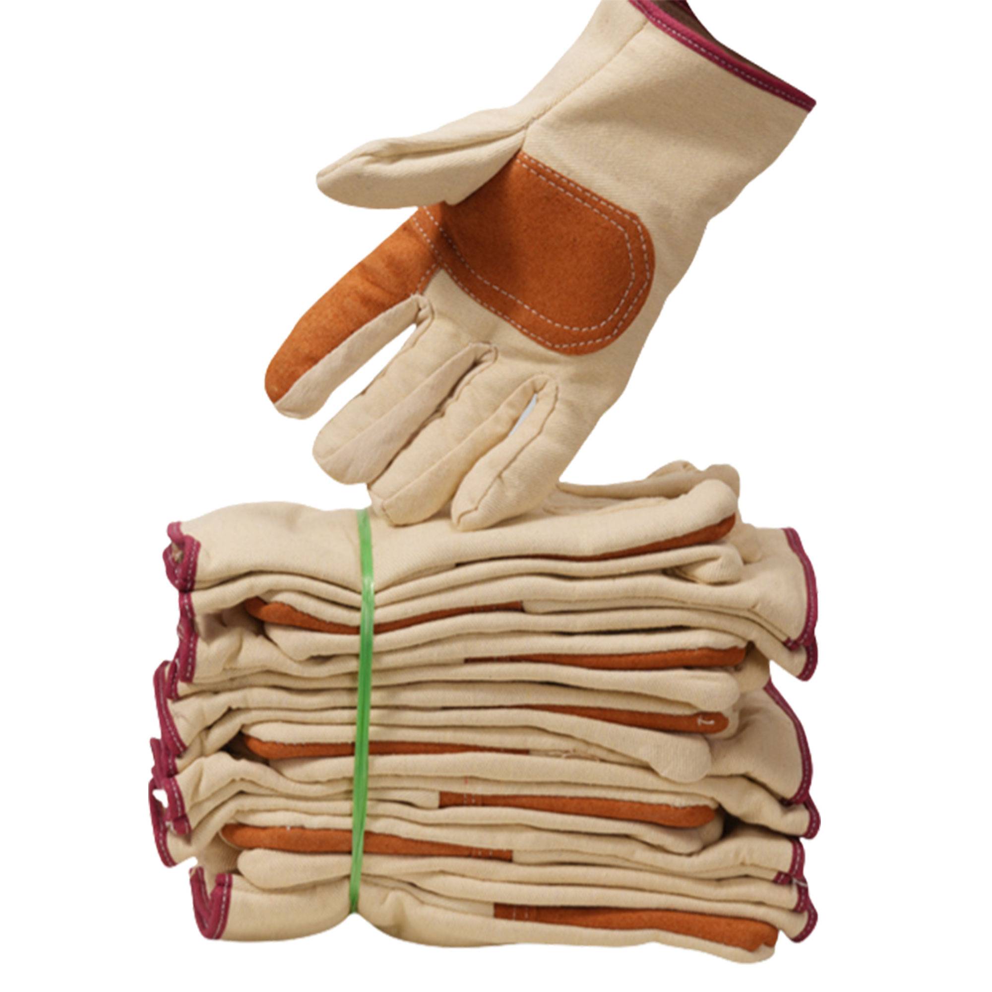 Double Layer Thickening Canvas Work Gloves - Image 5