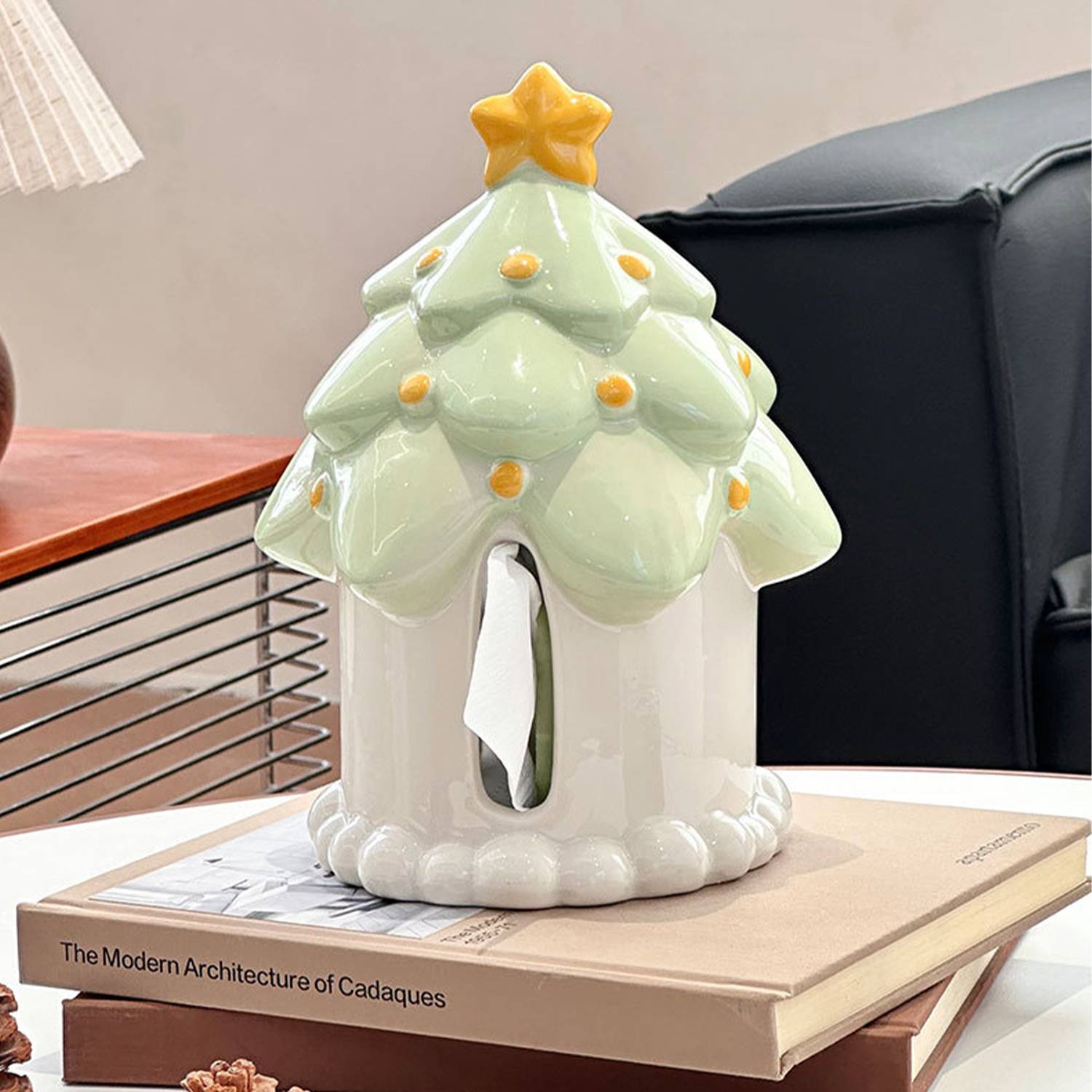 Treehouse Ceramic Tissue Box - Image 3