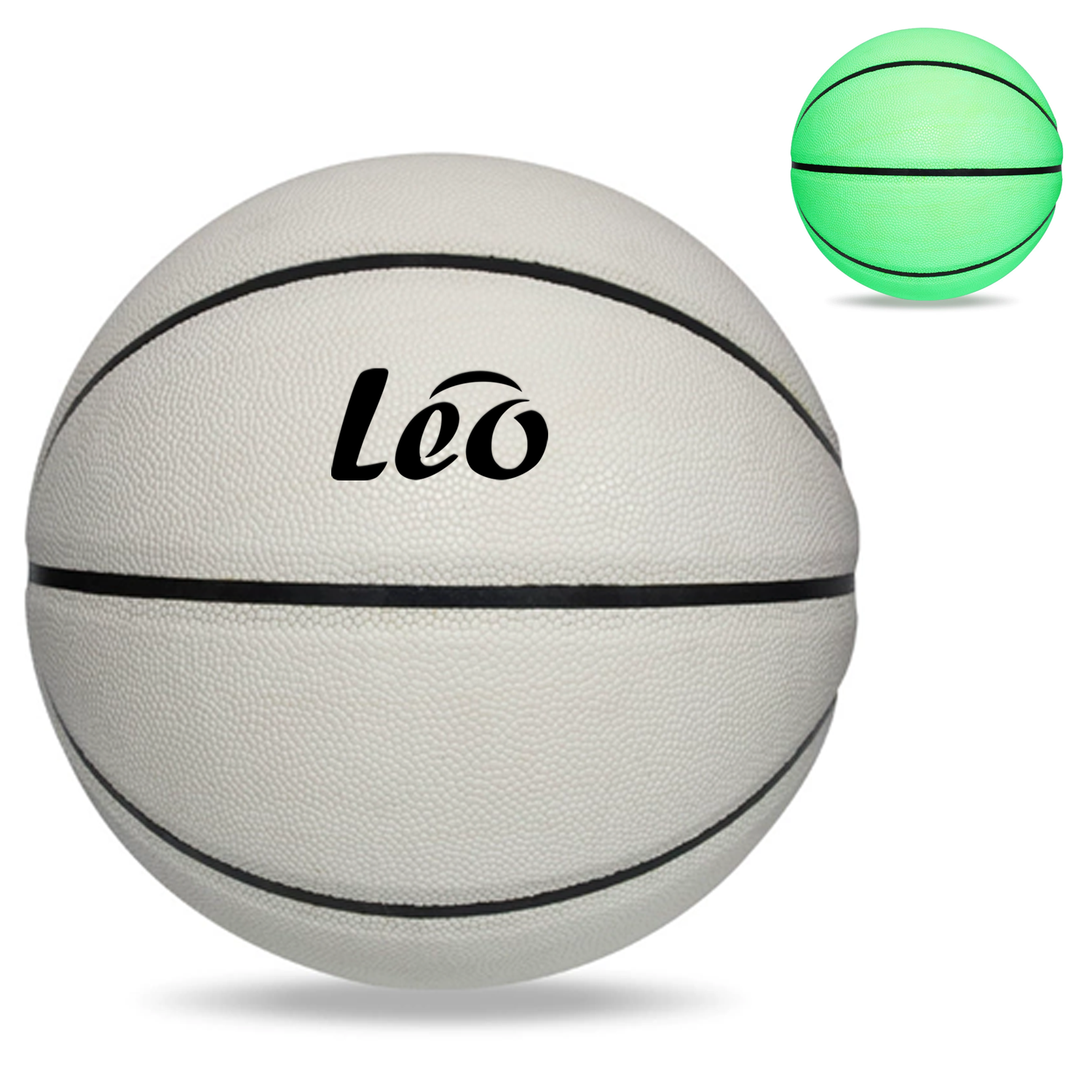 Reflective PU Skin Color Children's Training Basketball