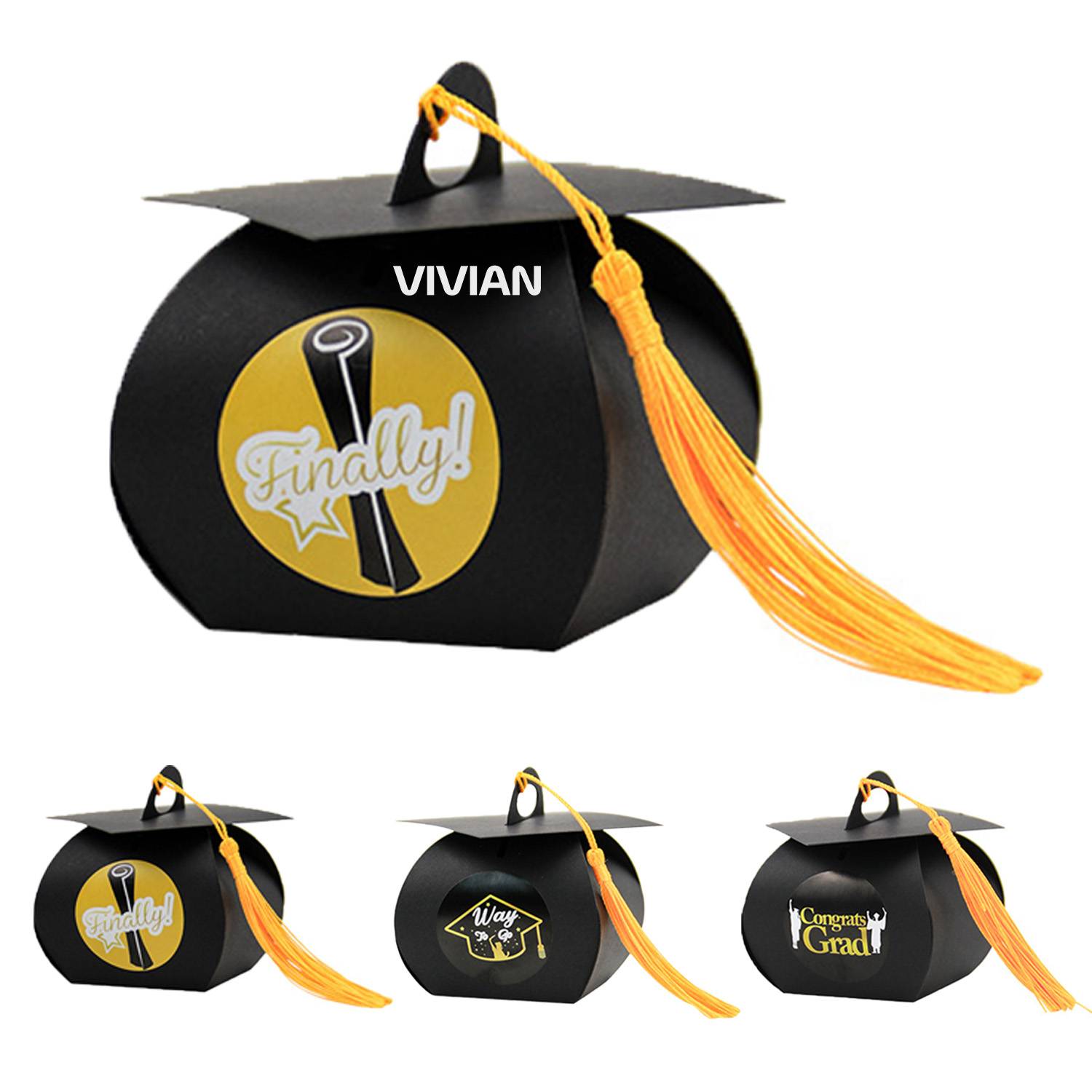 Graduation Cap Gift Box w/ Tassel