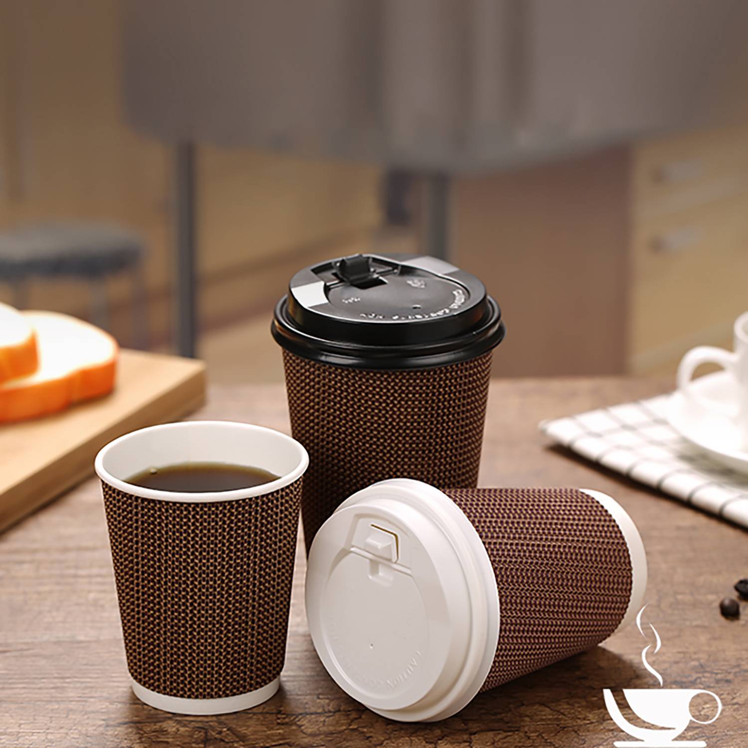 16oz/14oz/8oz heat-insulated disposable paper coffee cup - Image 6