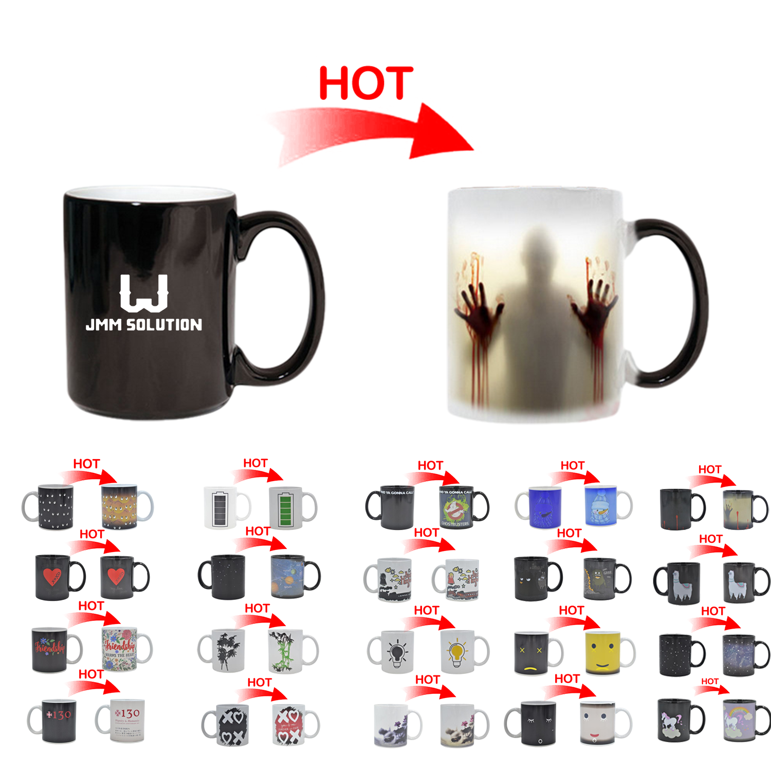 12oz Magic Color Changing Ceramic Coffee Mug