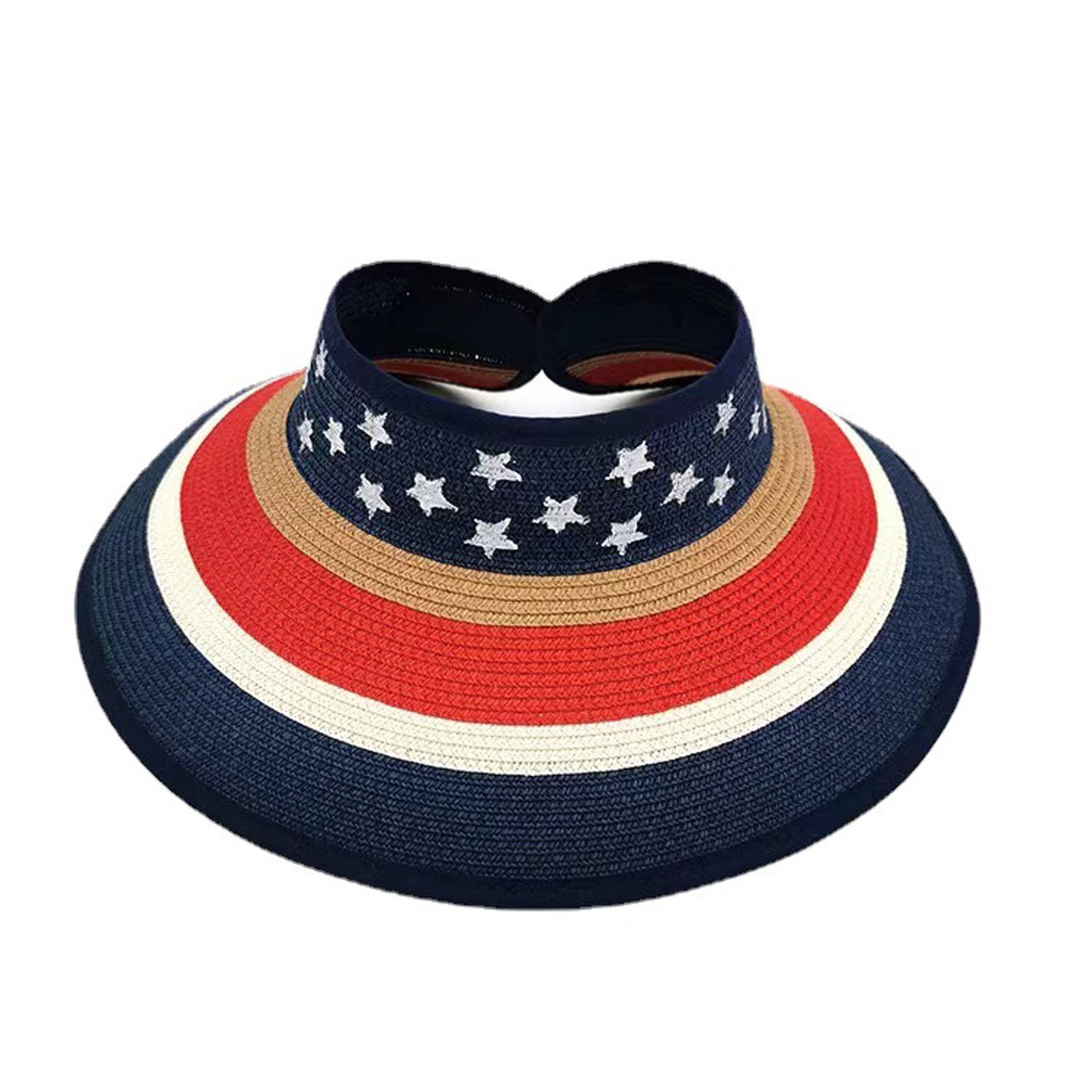 Sun Visors Foldable Straw Hat - Image 3