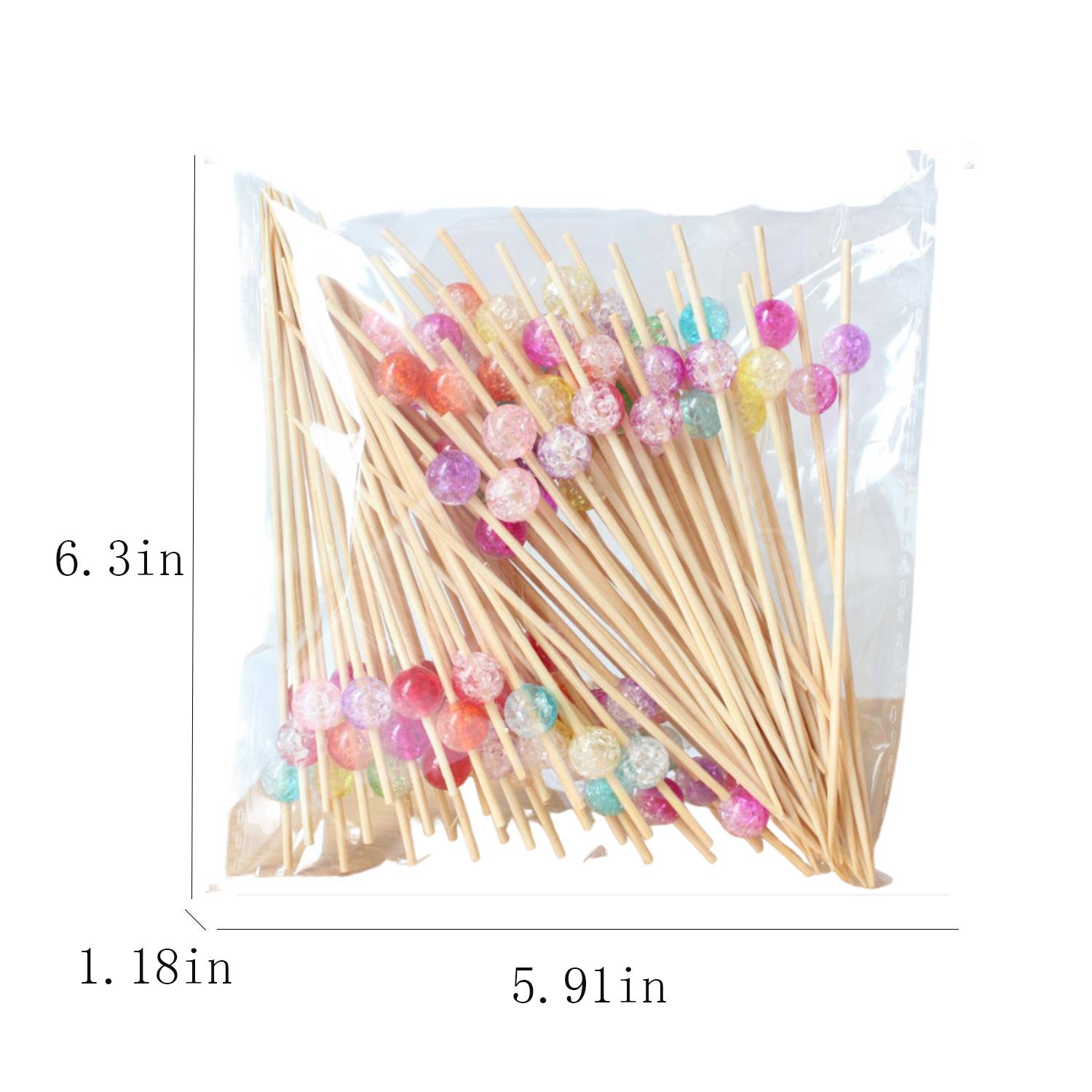 100 PCS Disposable Decorative Cocktail Picks - Image 4
