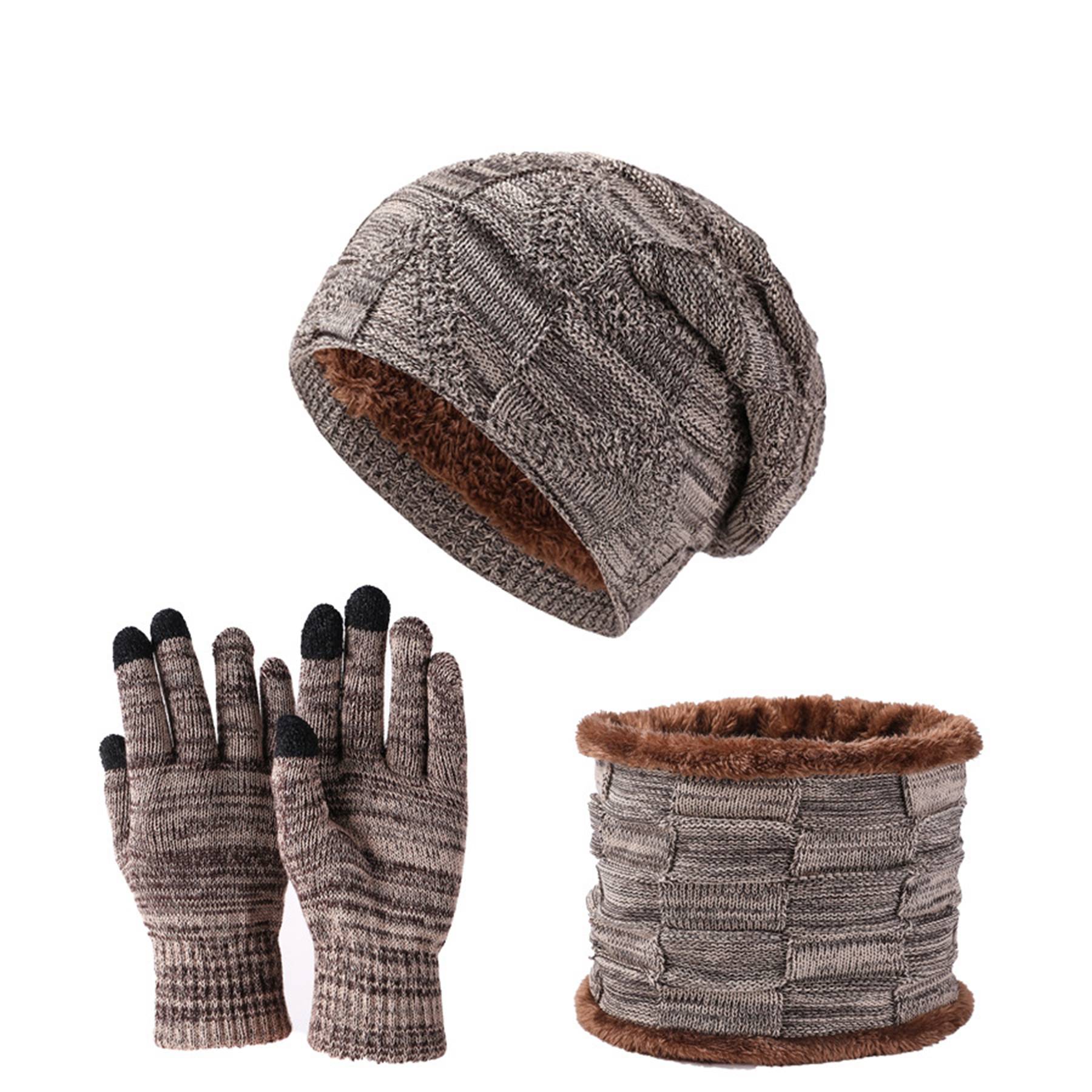 Winter Beanie Hat Scarf and Touch Screen Gloves Set - Image 8