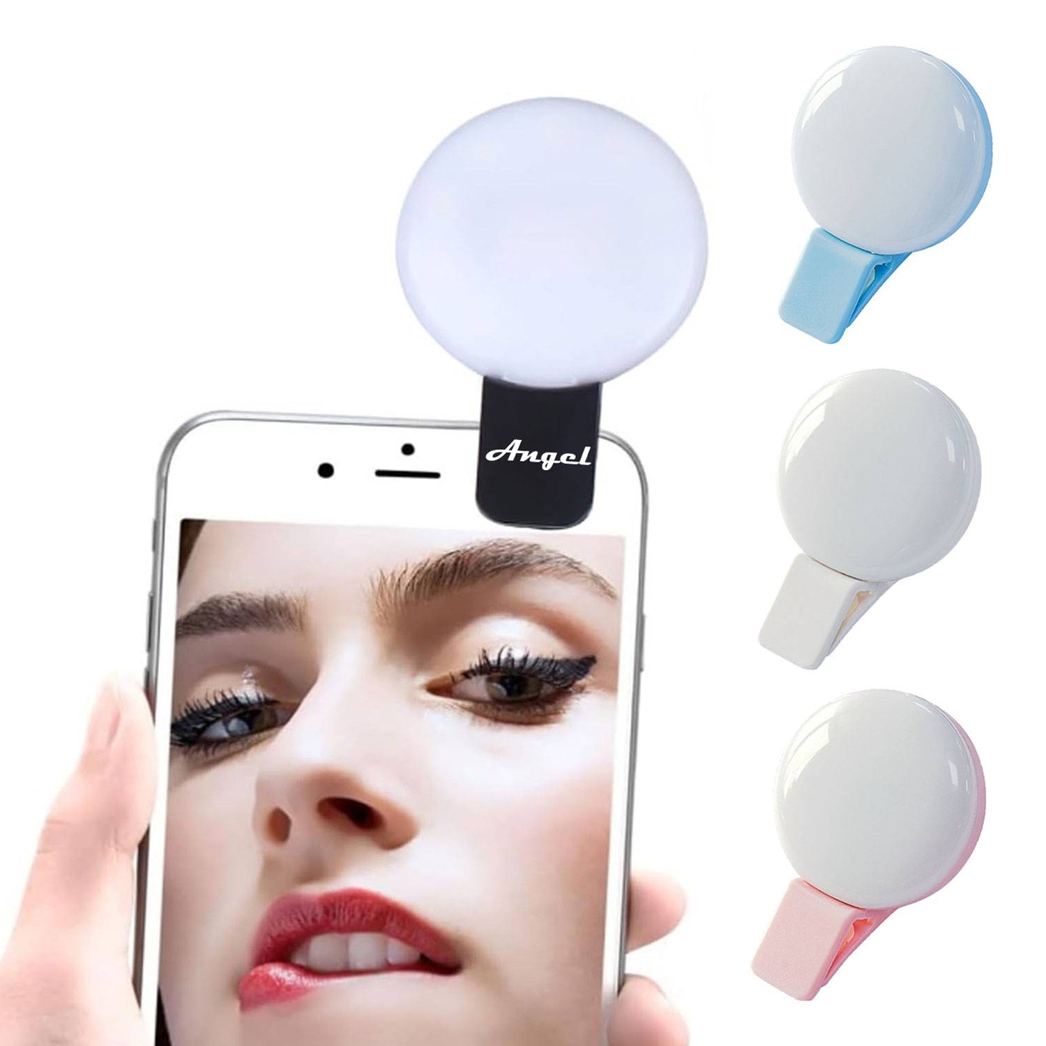 Mini Portable Rechargeable LED Selfie Light for Phones