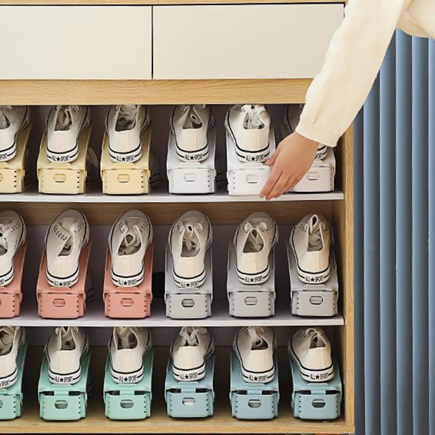 Space-Saving Adjustable Shoe Racks - Image 3